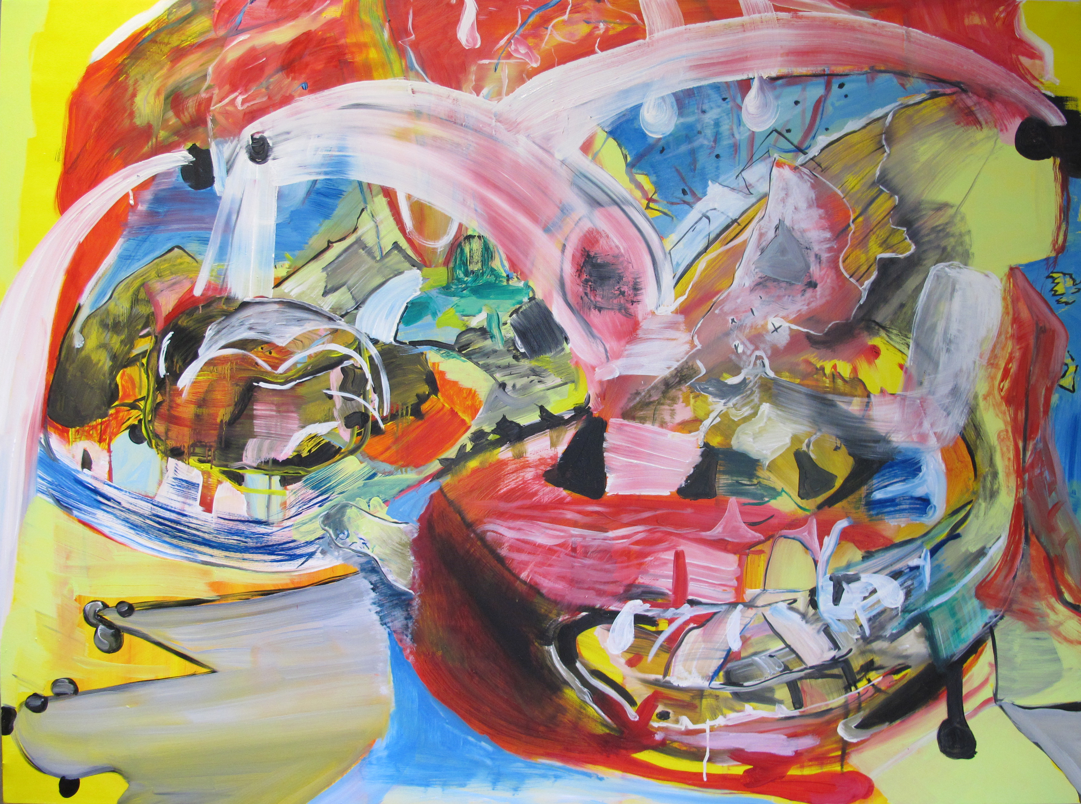 "Untitled", 2015. Oil on canvas, 120 x 160 cm