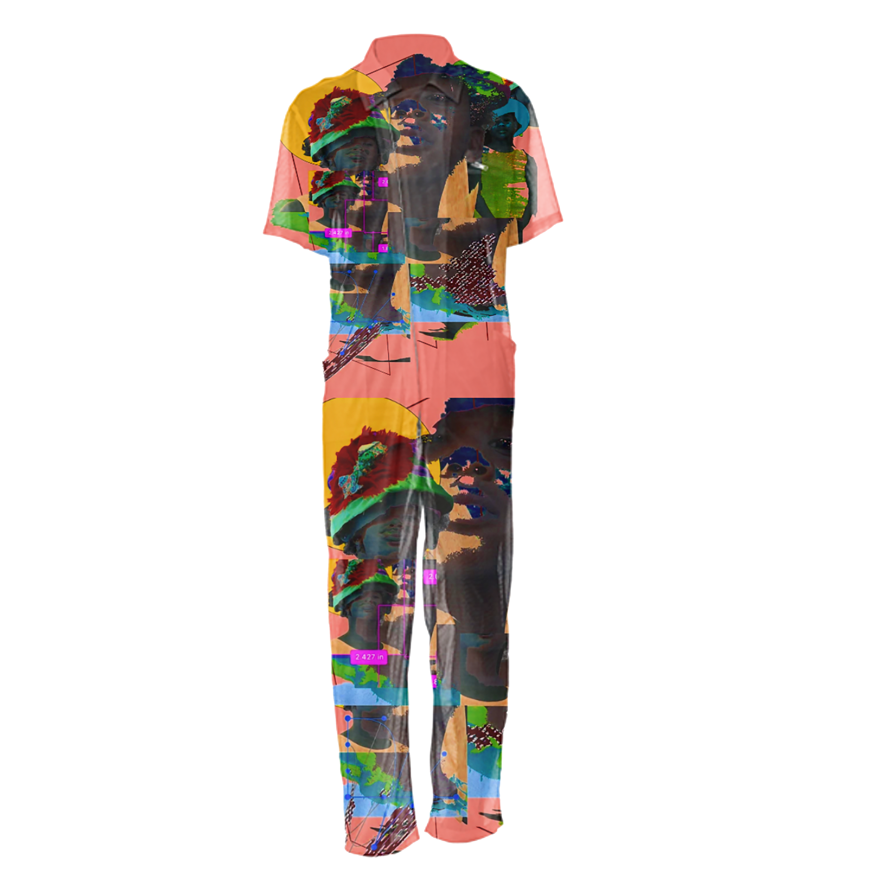 SCC Timoun--KUKU--MESH (2019), Garment--Textile Design, Dimensions Variable