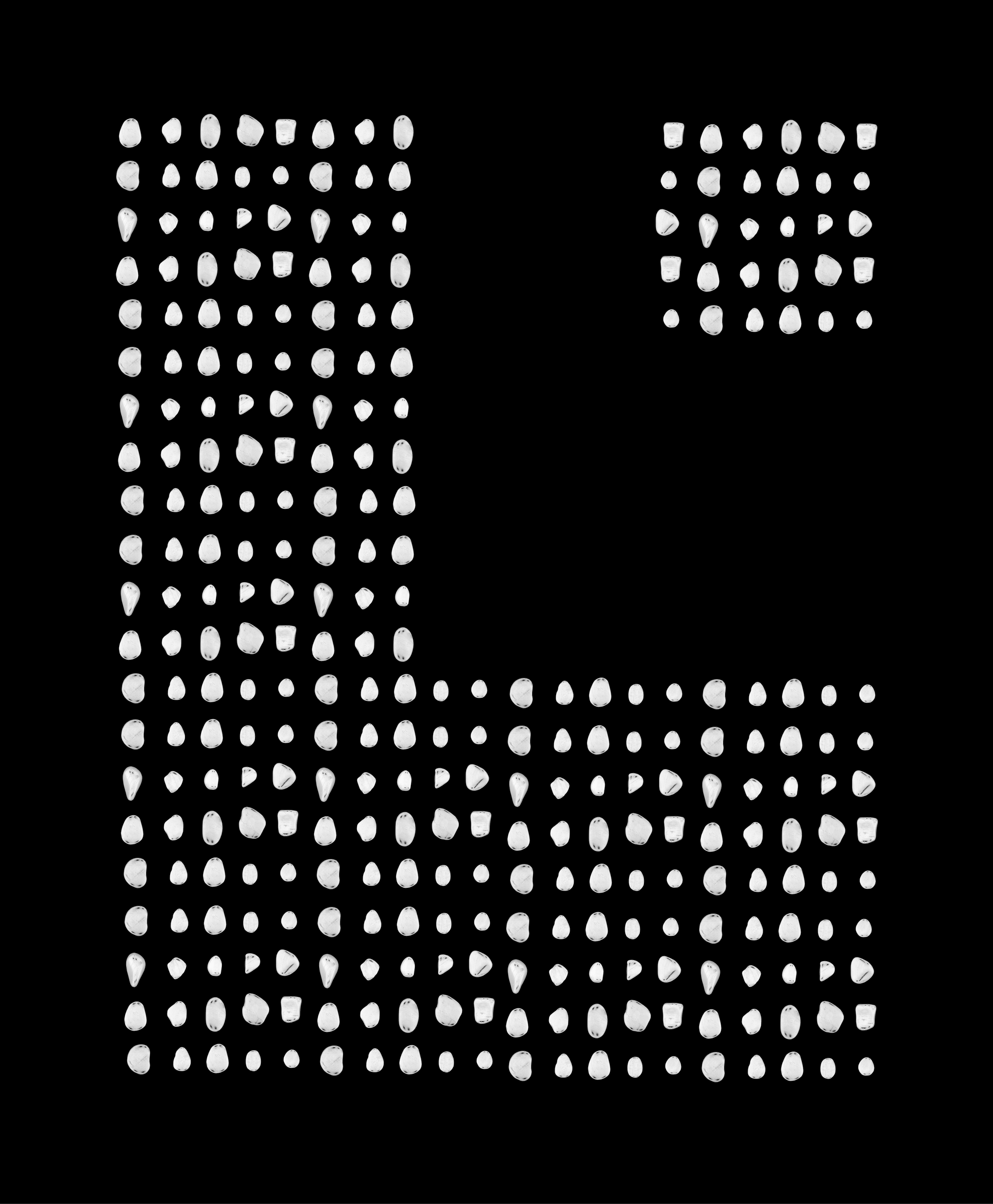 "The Baroque Garden of White Stones / 12" Giclée fine art prints on Hahnemühle Watercolour paper / Variable dimensions / Edition of 6