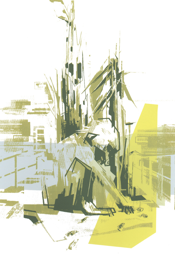 IMPRESSION II   ·  screenprint on paper  ·  23 x 16 cm  