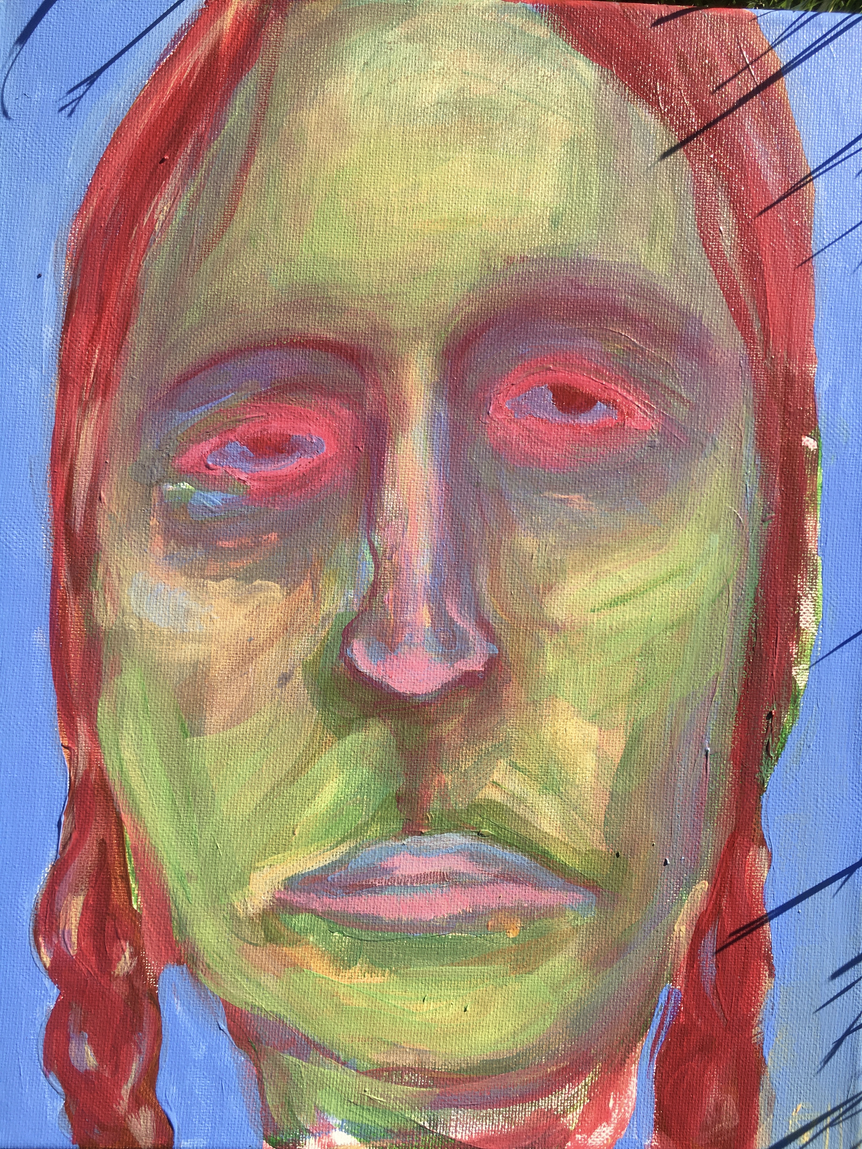 Swamp Girl, acrylic paint on canvas, 2020