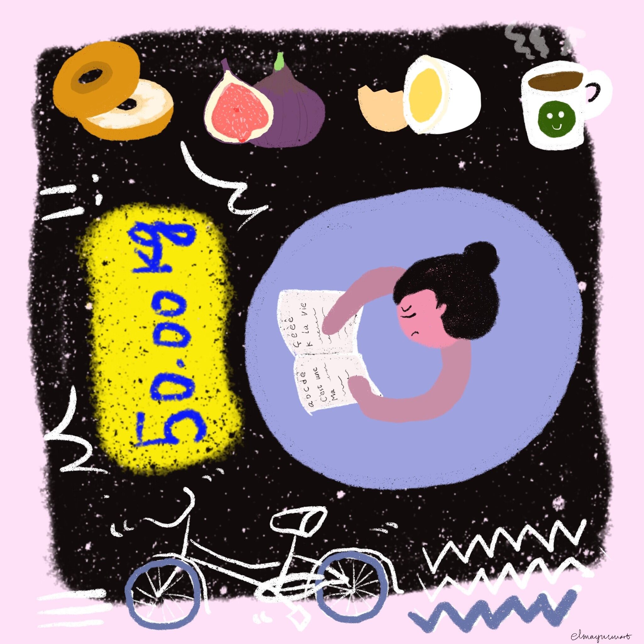 My diary-9 May. 2023-Yummy food, heavy weight, difficult french and happy ride.