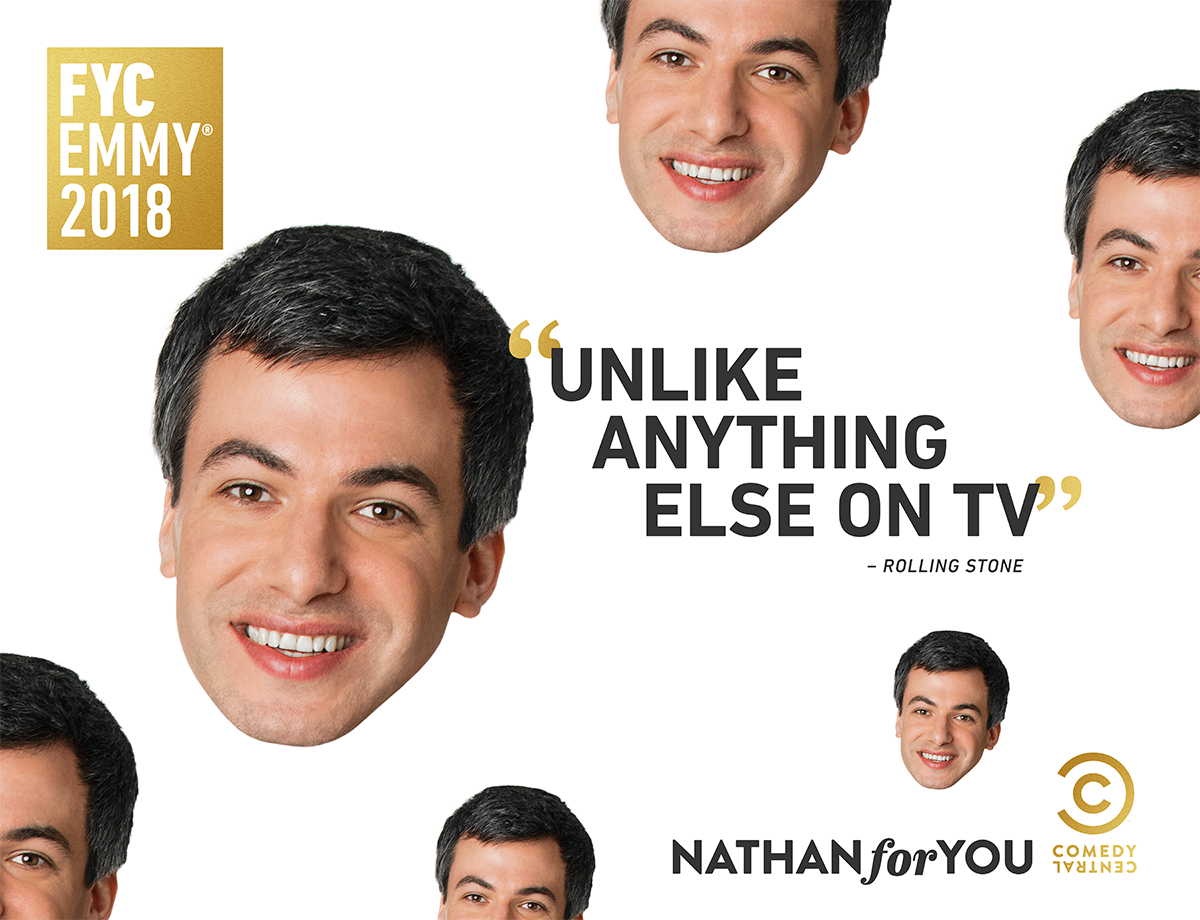 Nathan For You subway 2-sheet ad