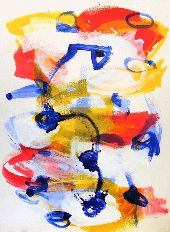 300 Pound 2013acrylic/paper  22x30”