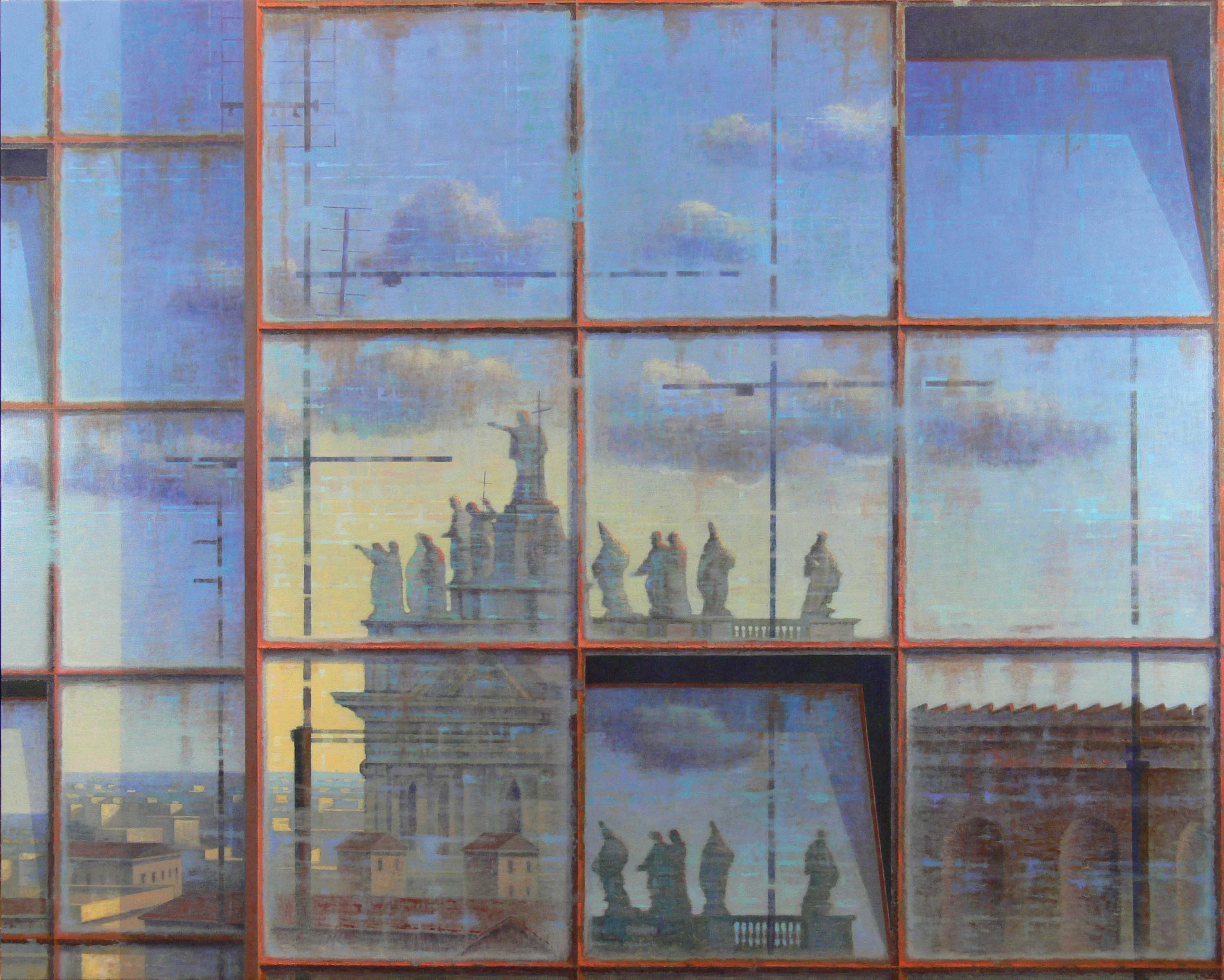 Apparizione San Giovanni in Laterano, 2007, olio su tela, 185 x 228 cm