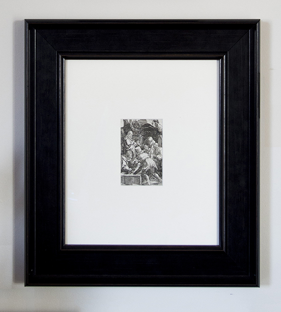 Passion of the Christ, 1512, Deposition (Passion № 13), engraving from 1680,  12 x 8 cm