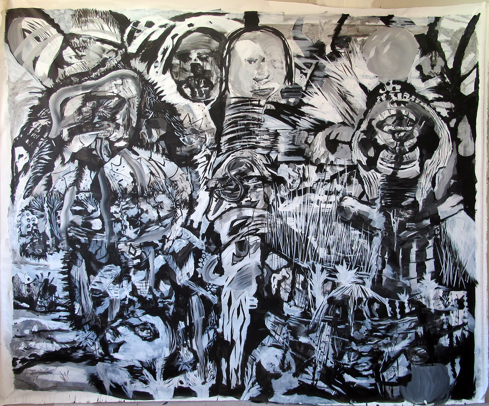 "Jungle", 2018. Acrylic on canvas, 160 x 200 cm