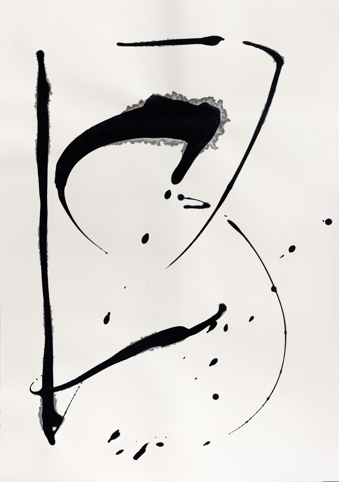 o. T.Acryl auf PapierDIN A2