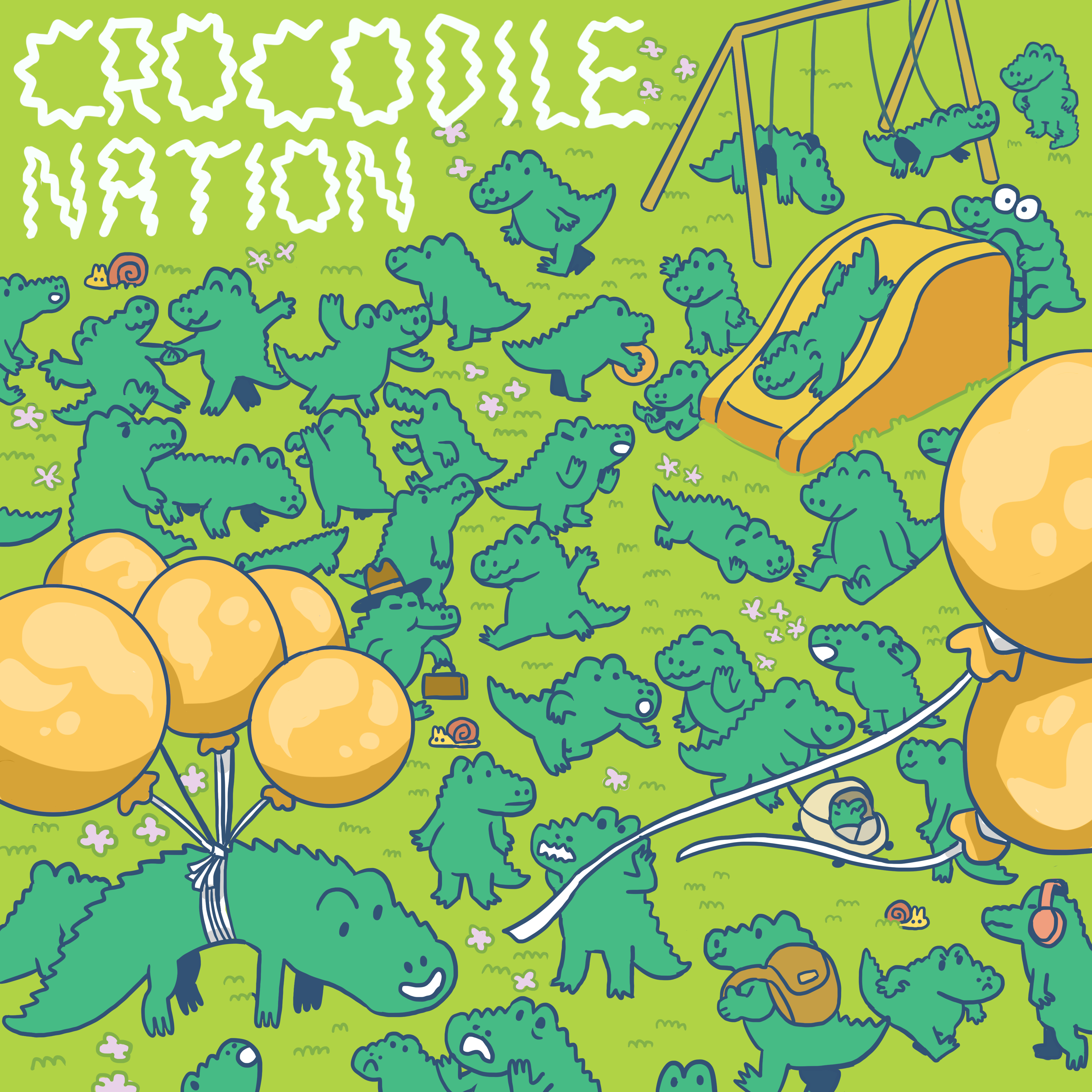 Crocodile Nation - Illustrated Tapes