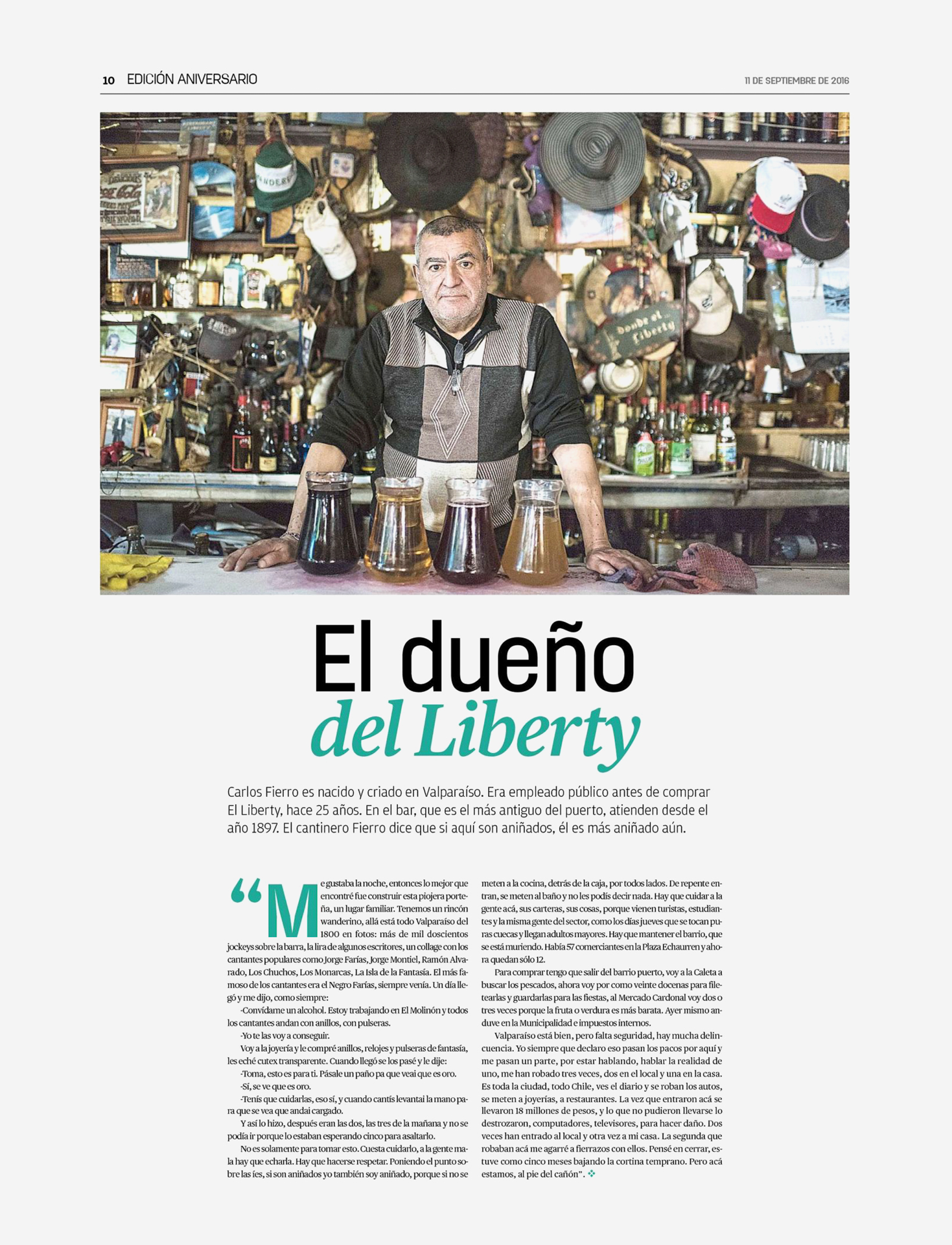 El Mercurio, Ed. aniversario 189 a&ntilde;os. 