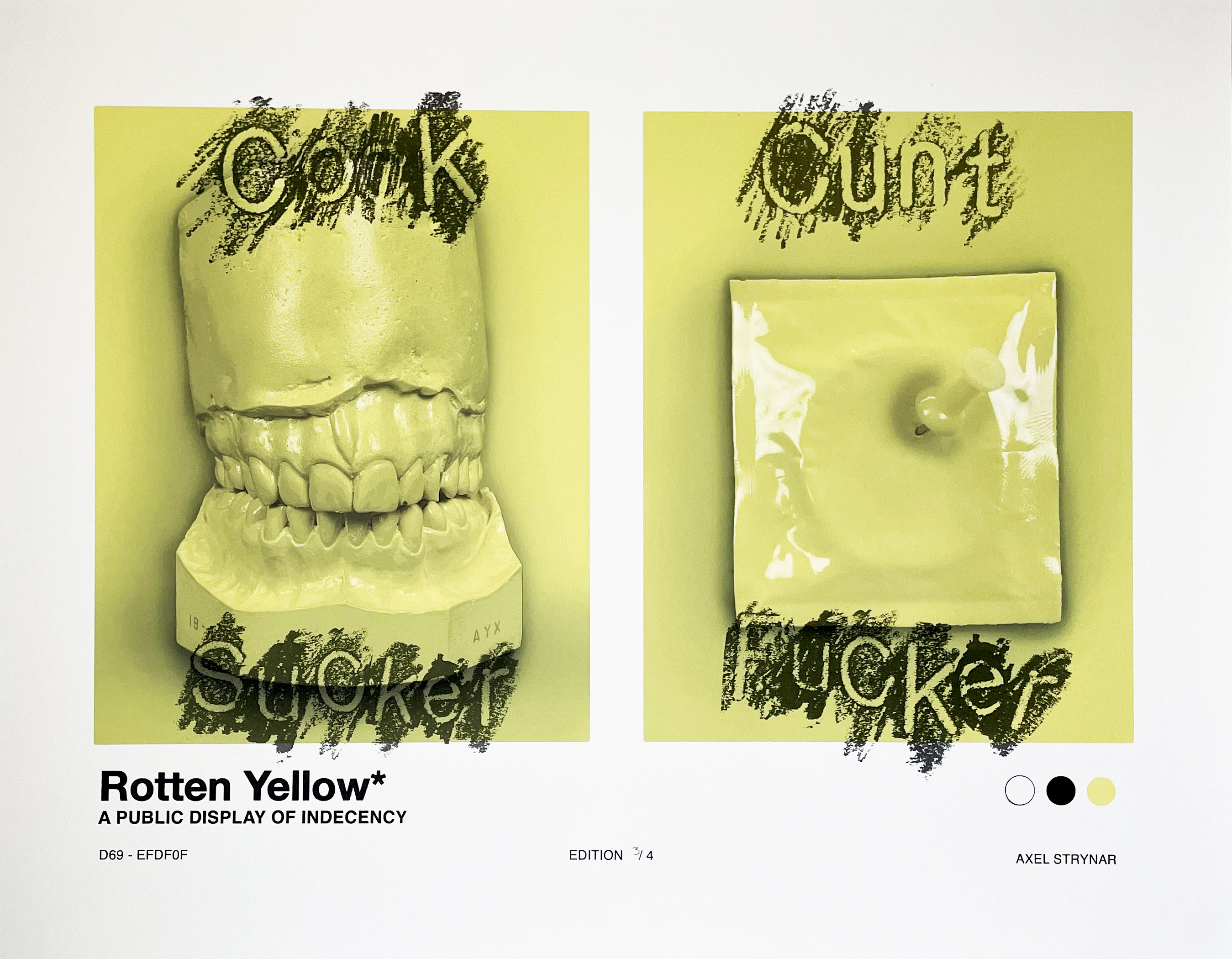 ROTTEN YELLOW digital/screenprint (22"x30")