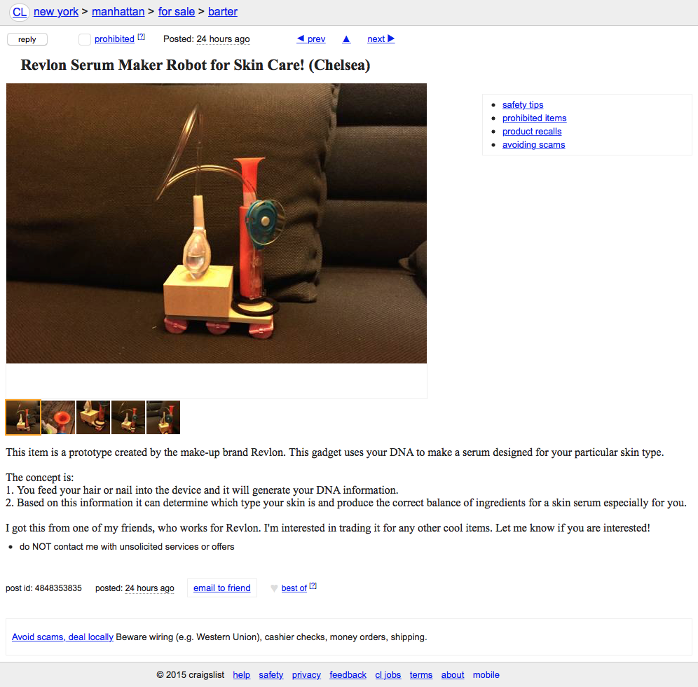 Craigslist For Barter - Extrapolation Factory