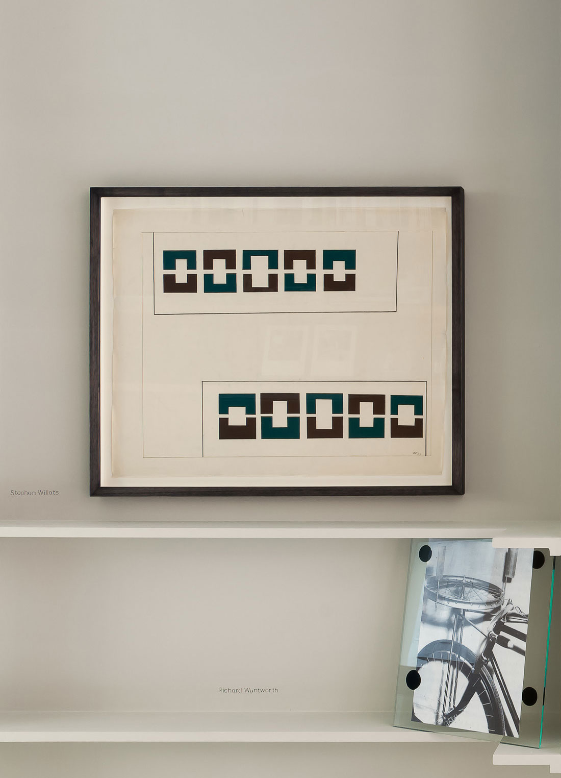  Stephen Willats Unit Drawing No.1 1965; Richard Wentworth Guinea Pig in praise of The [Wright] Brothers 2012 Photo: Alex Delfanne