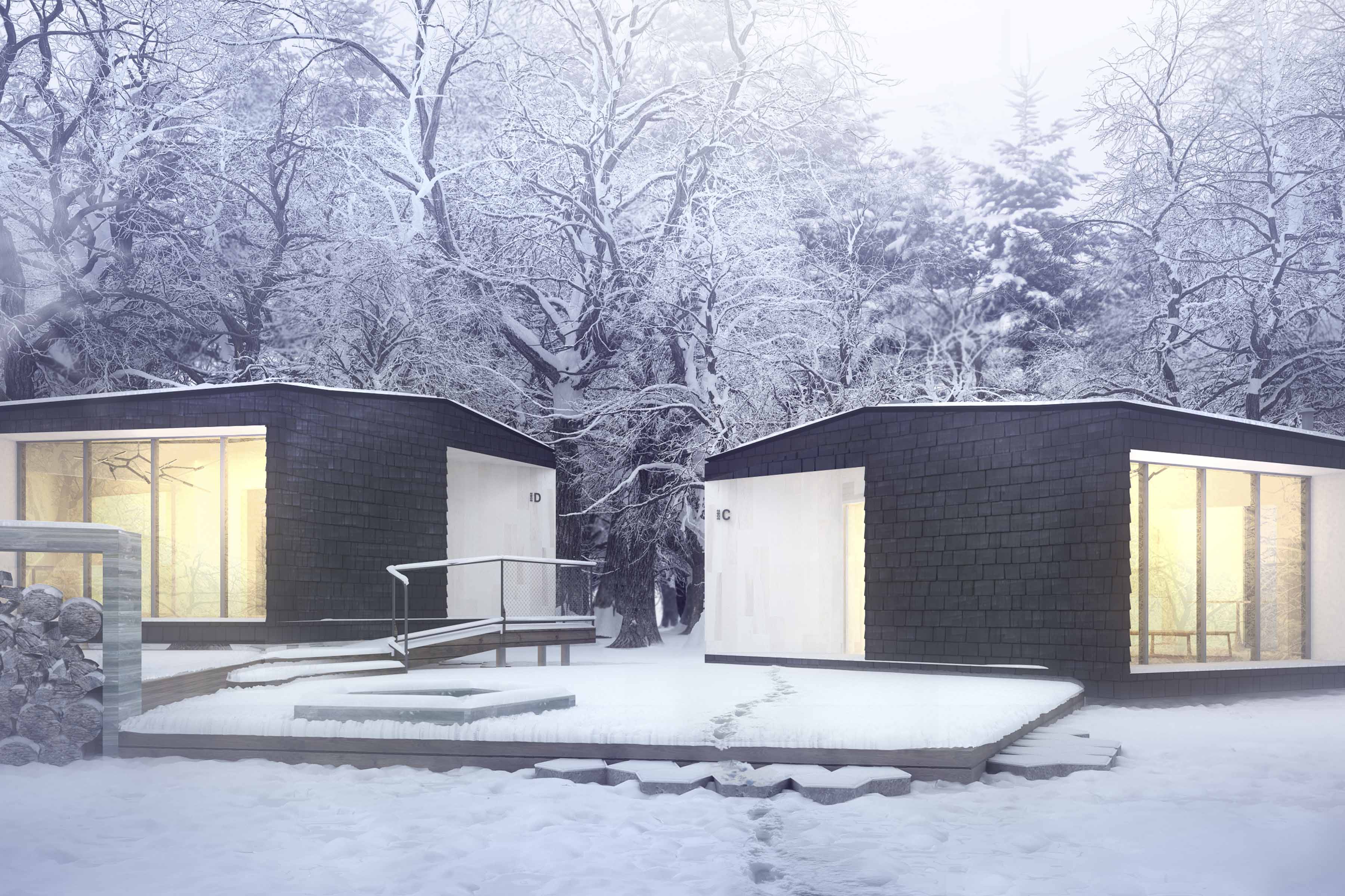 Cluster: A cluster of houses