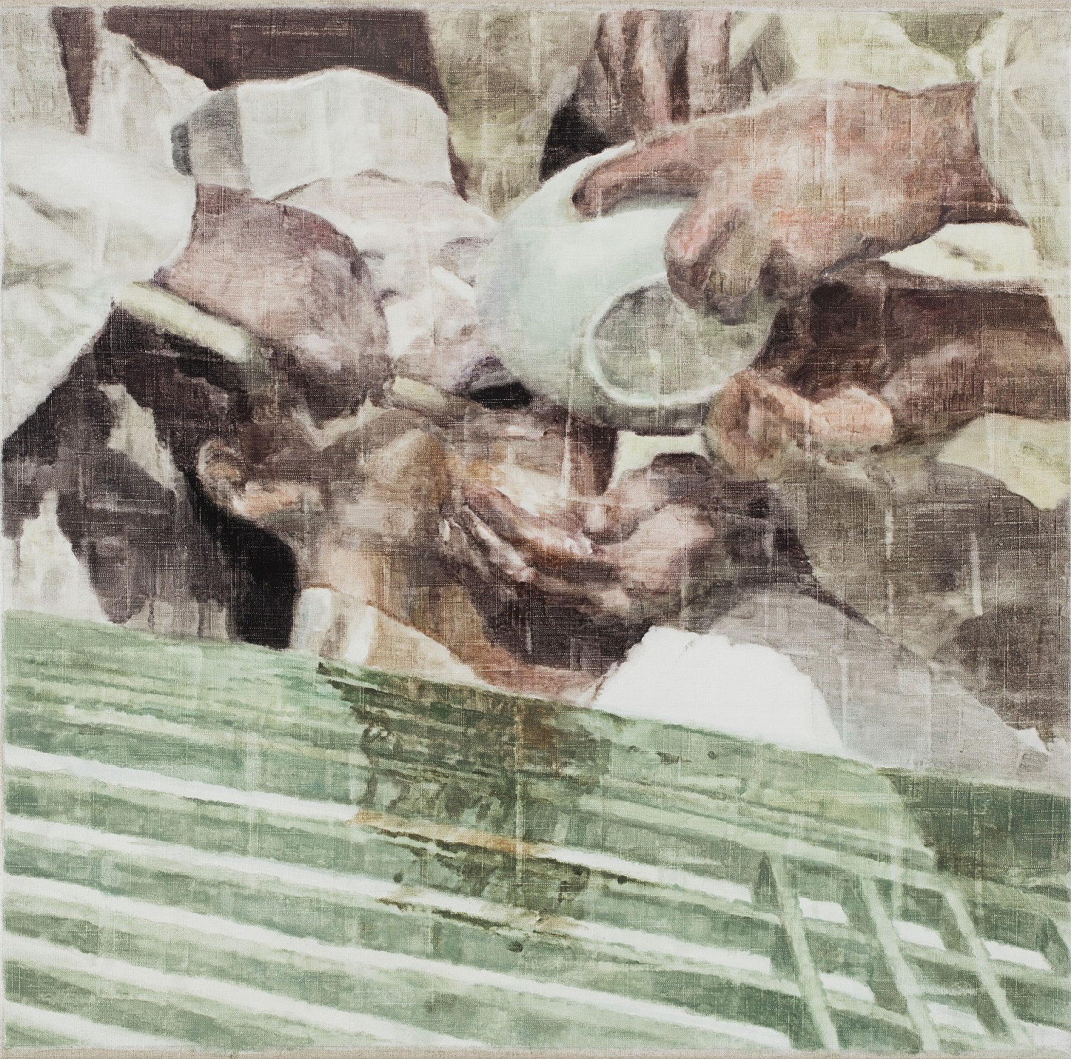 징치 懲治(장희빈)/2016/리넨에 유채/92x91cm(2/3)