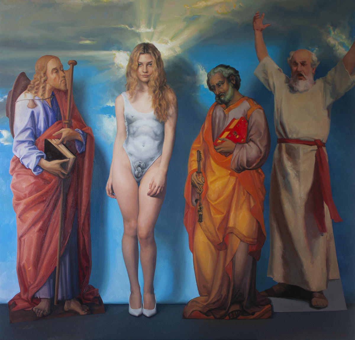 'The David'. Oil on canvas