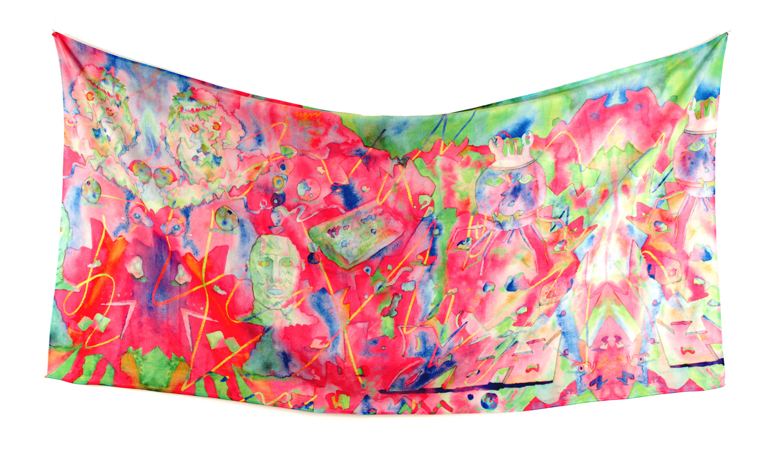 Western Lands Terrycloth Simulator, inkjet print on terrycloth, 20" x 40", 2015