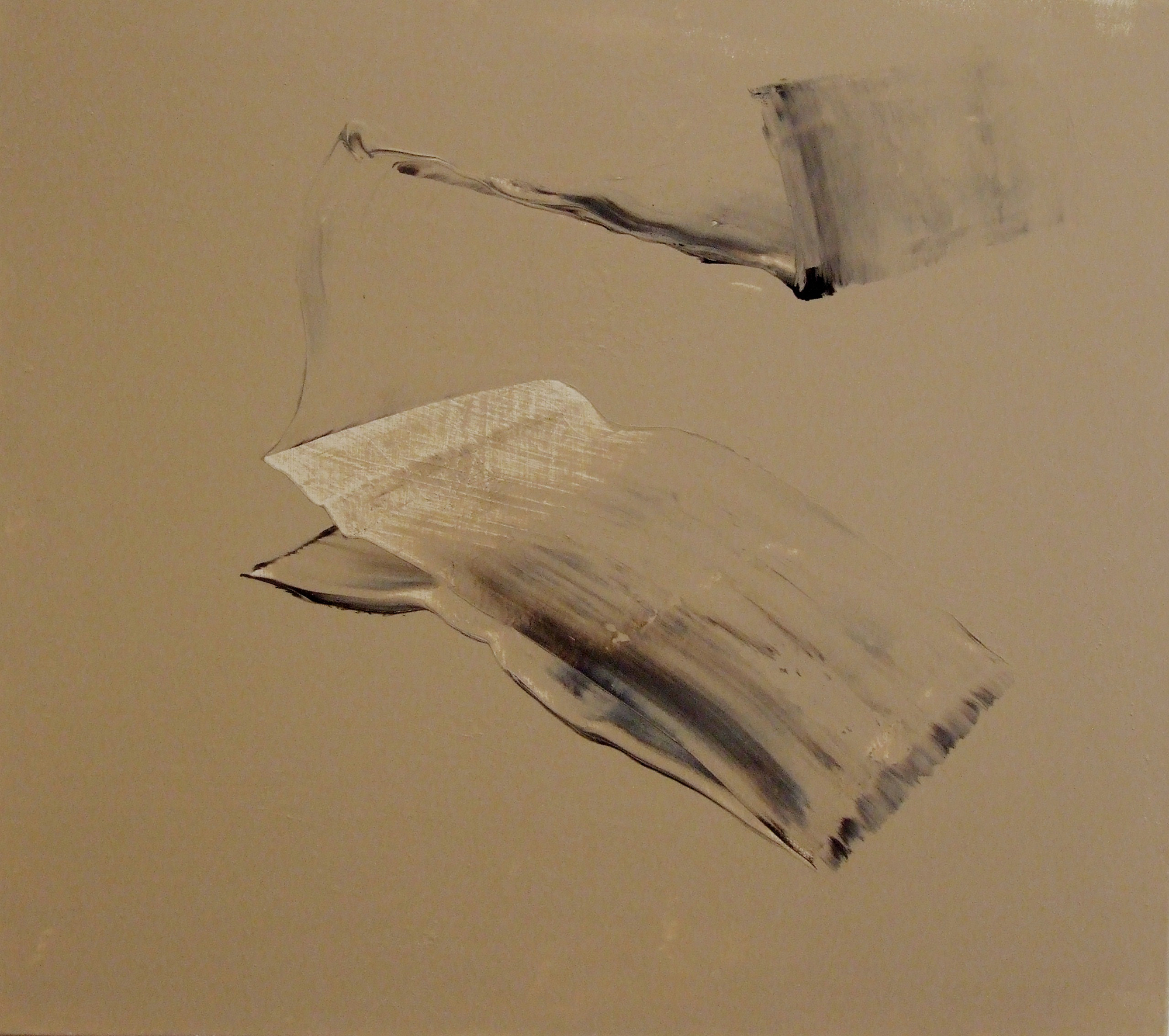 Standort III – 2010, Mischtechnik auf Segeltuch, 75 x 85 cm