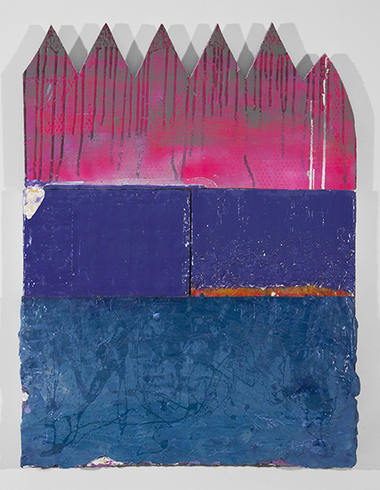 Coronita de Carlos V24 ½" x 32"Acrylic, tempera, and latex paint, plaster, insulation spray foam, vinyl spackle, gloss, photocopy paper, tracing paper, luan, white pine, insulation foam, screws2013