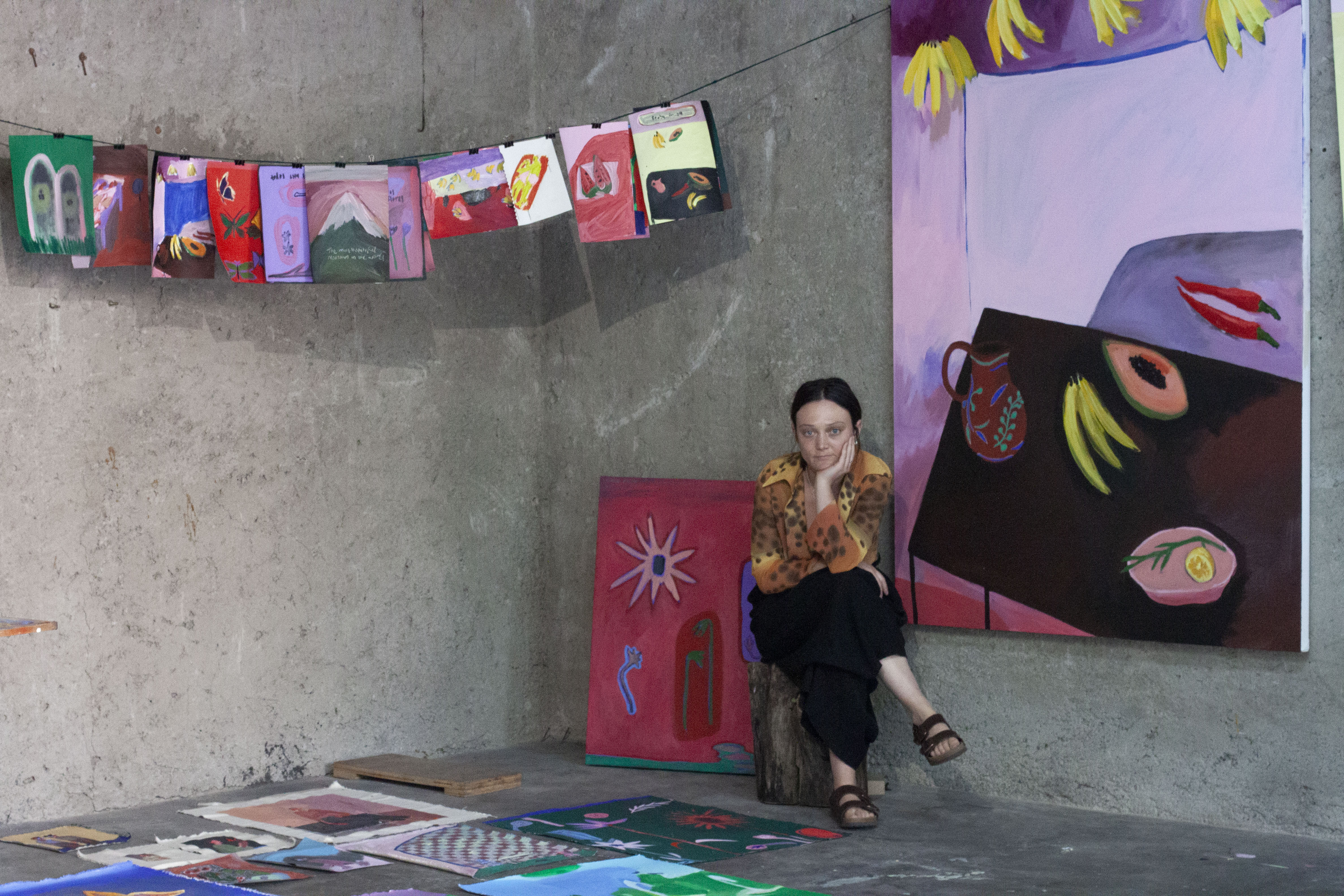 Anico in the studio at JO-HS, Mexico City. 