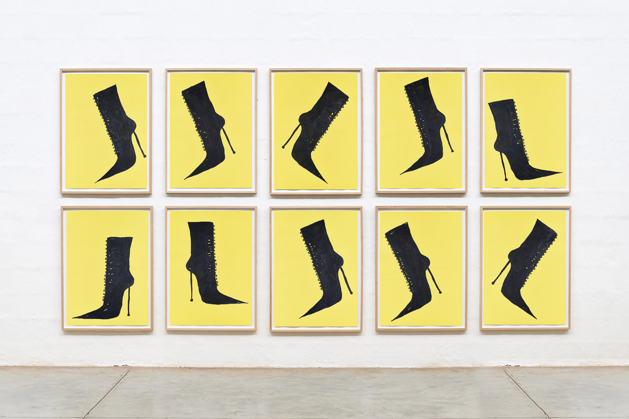 Happy Feet, 2020. ink on paper. each panel 90cm x 65cm