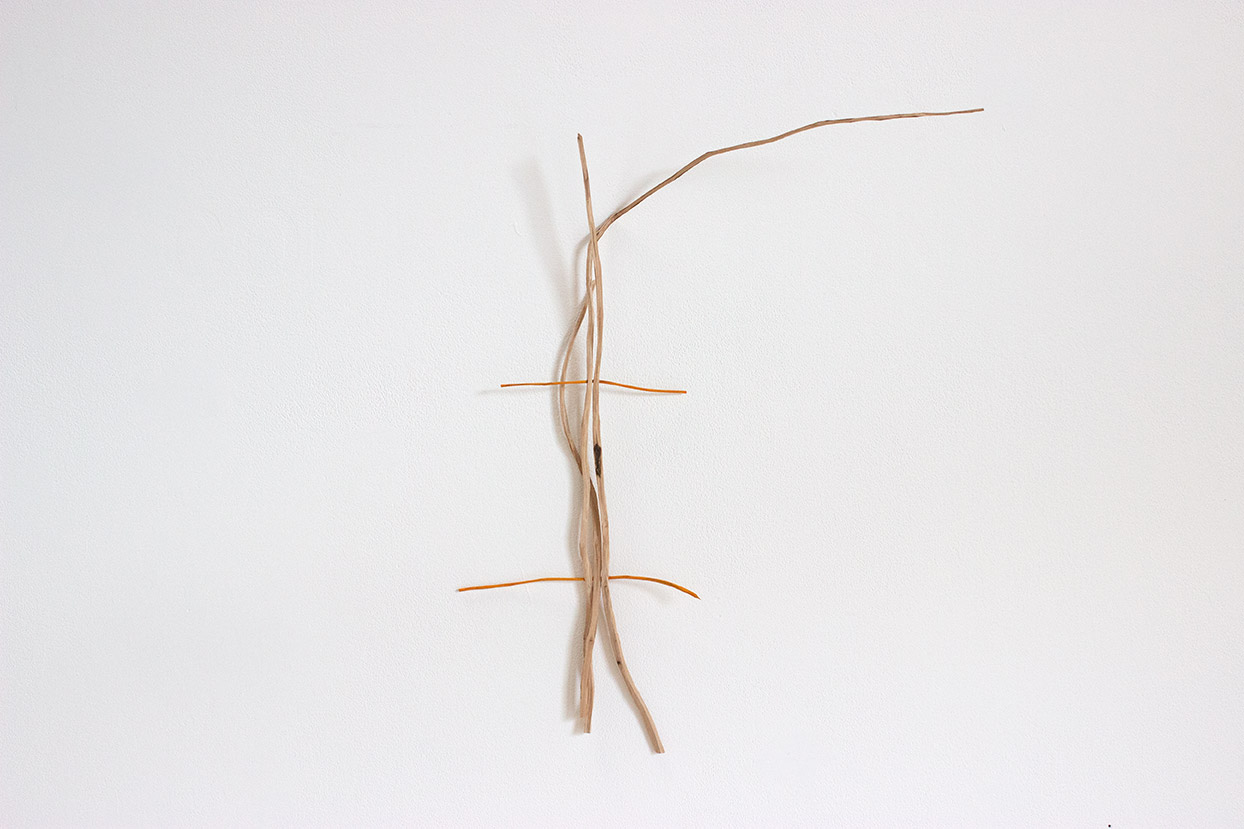 Untitled, Cherry wood, pigment, 24" x 20" x 6.5