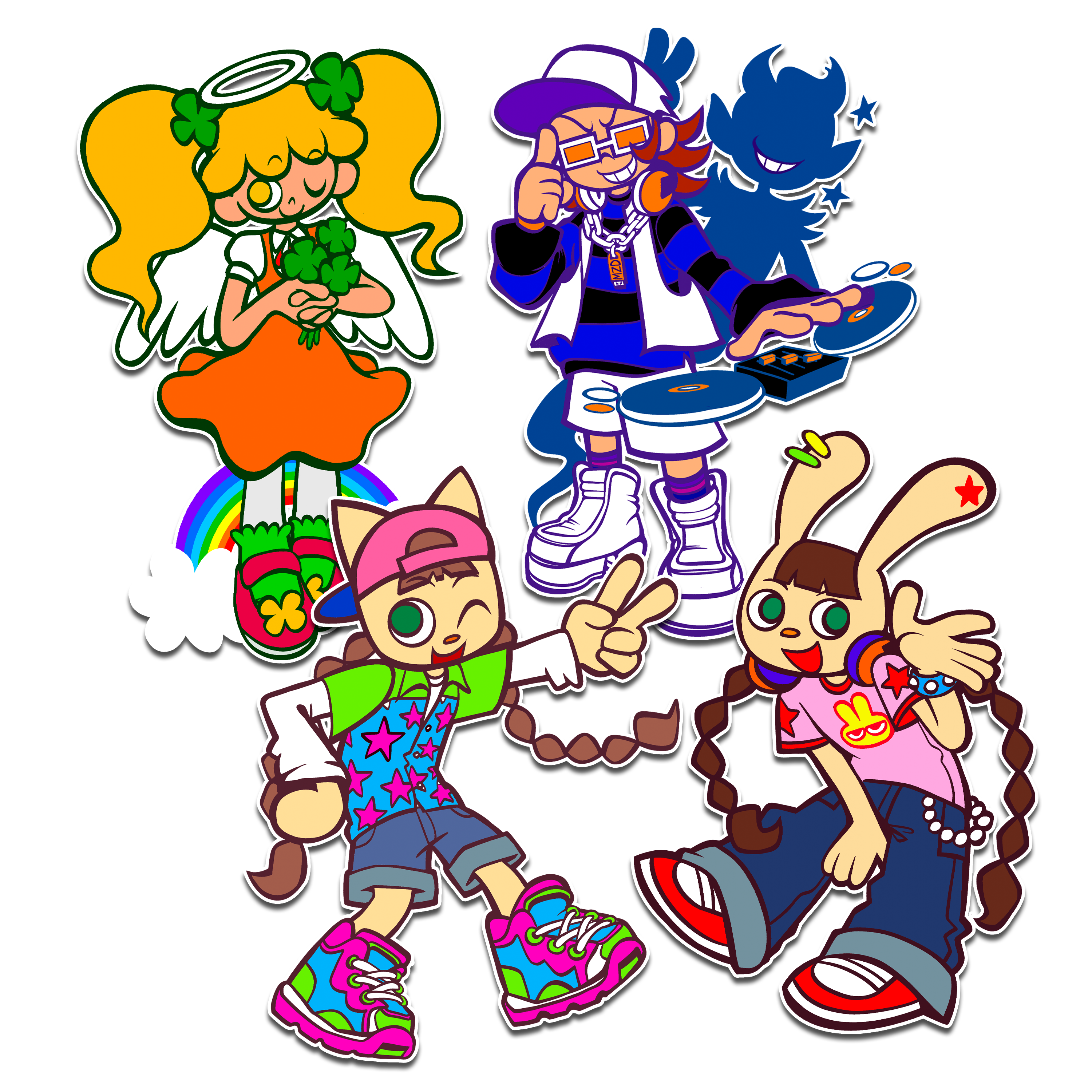 pop'n'music sticker set-10