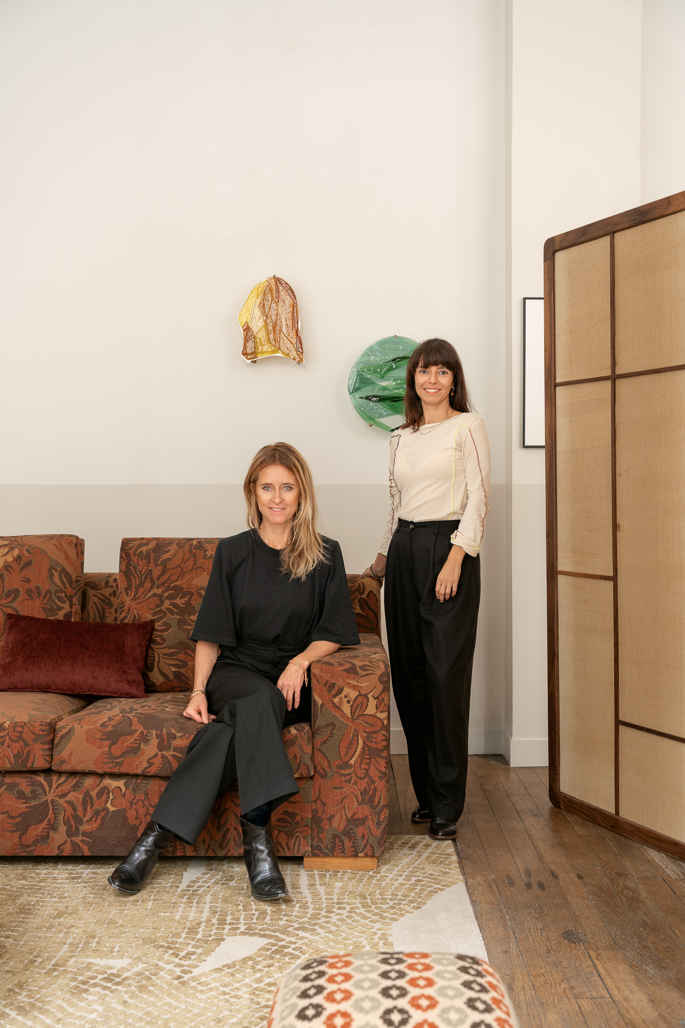 Valentina Pilia and Emma Pucci, from Flores Design Studio, at Invisible Collection Paris