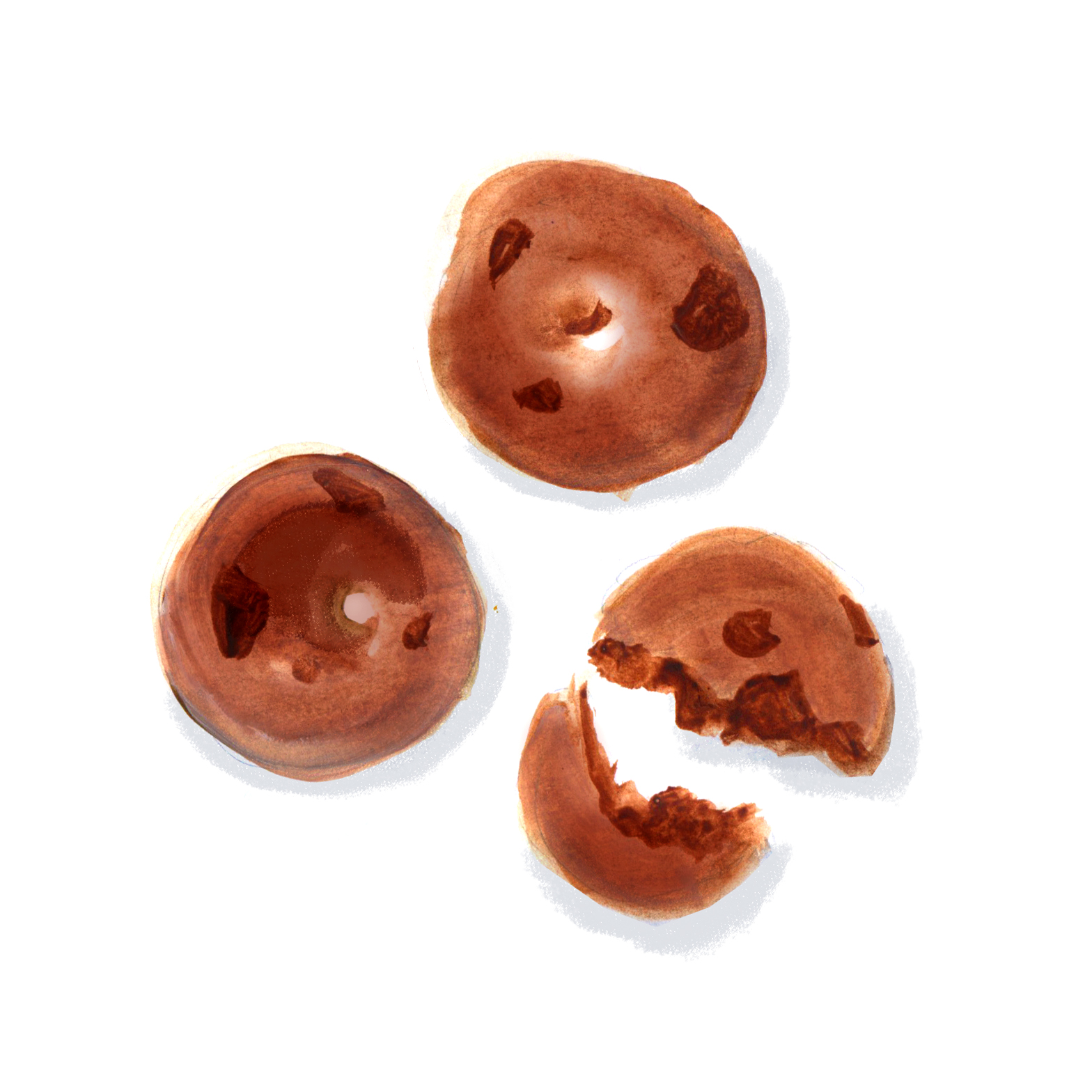 Mocha Chip Meringues