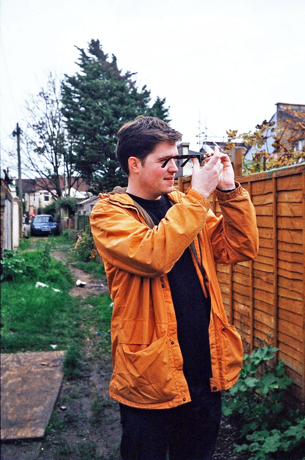 Charlie cleaning glasses