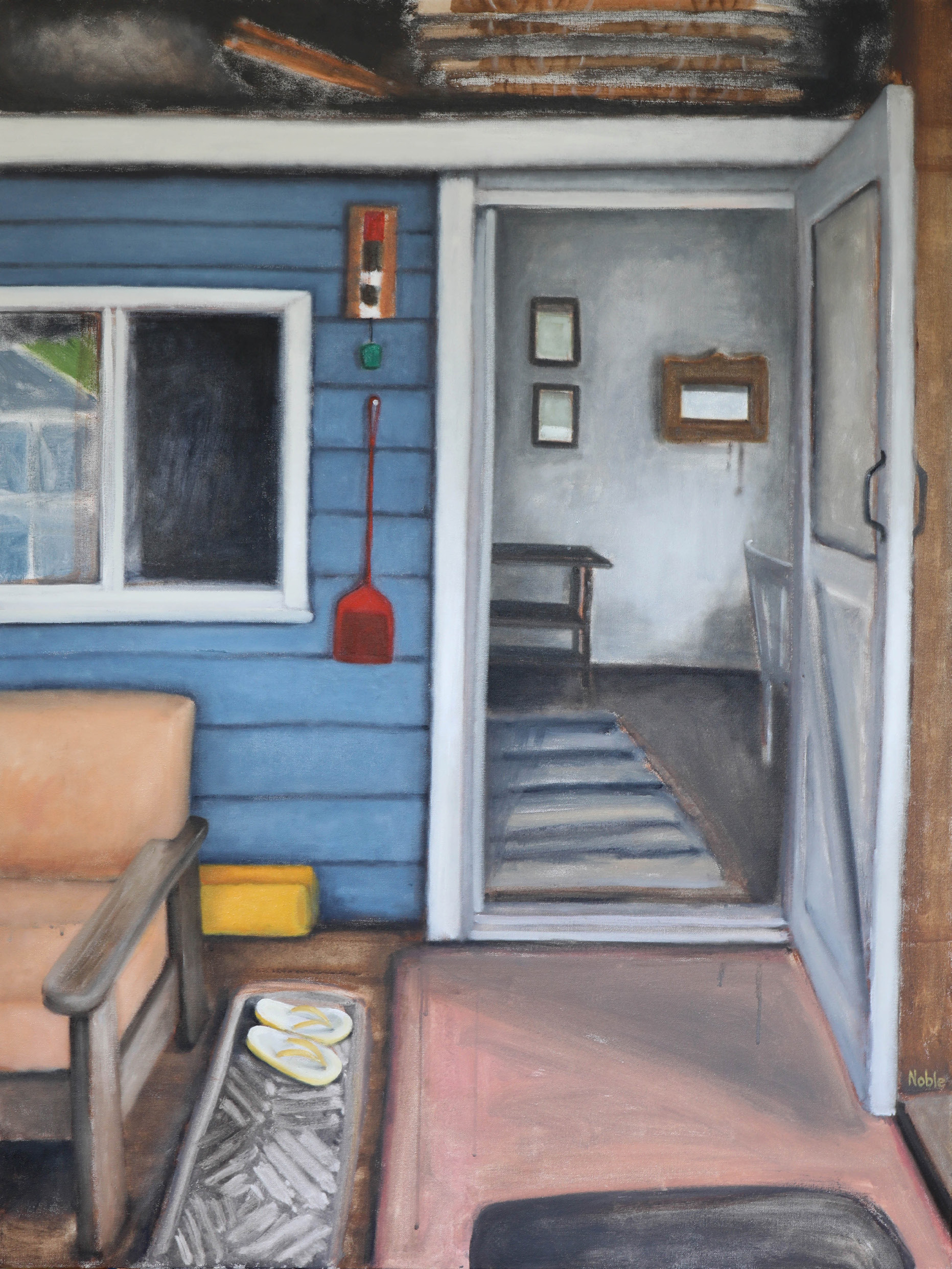 The Blue Cabin, 2017, oil on canvas, 48x36in.