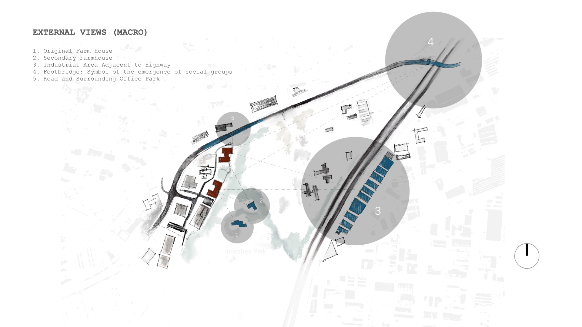 Map which highlights the locality of scenes which are Projected through the use of mirrors. Hindle, W. Unit 17. 2022