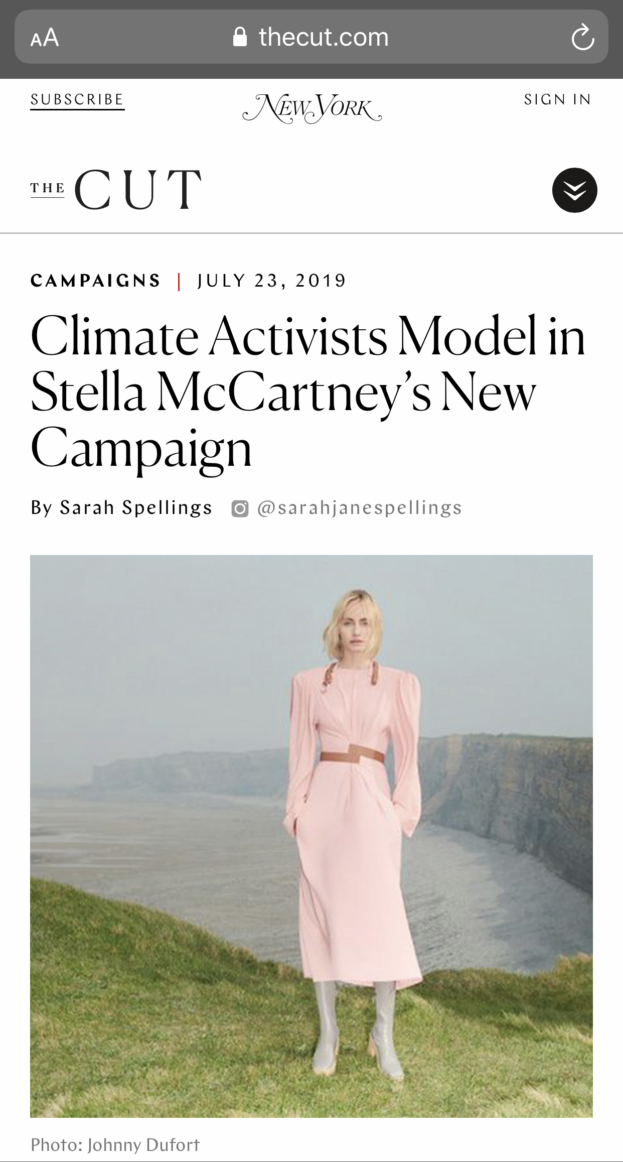 Stella McCartney Fall 2019 Ad Campaign Film with Jane Goodall