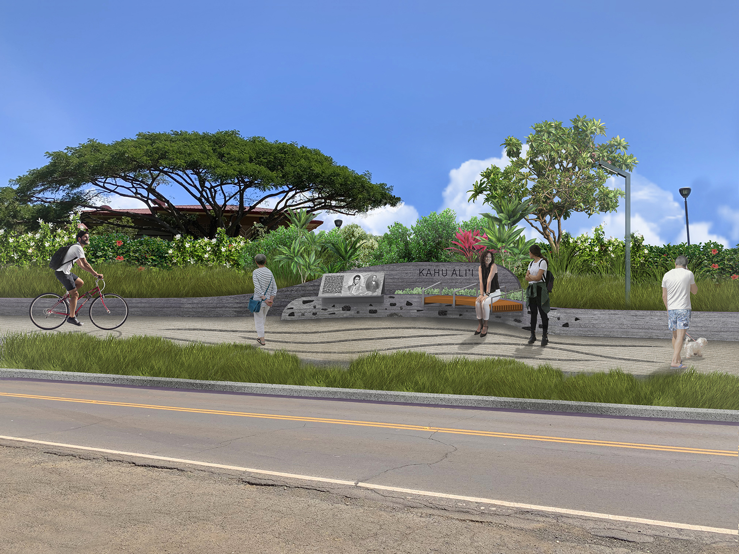 Proposed design at the Kahu Ali'i node