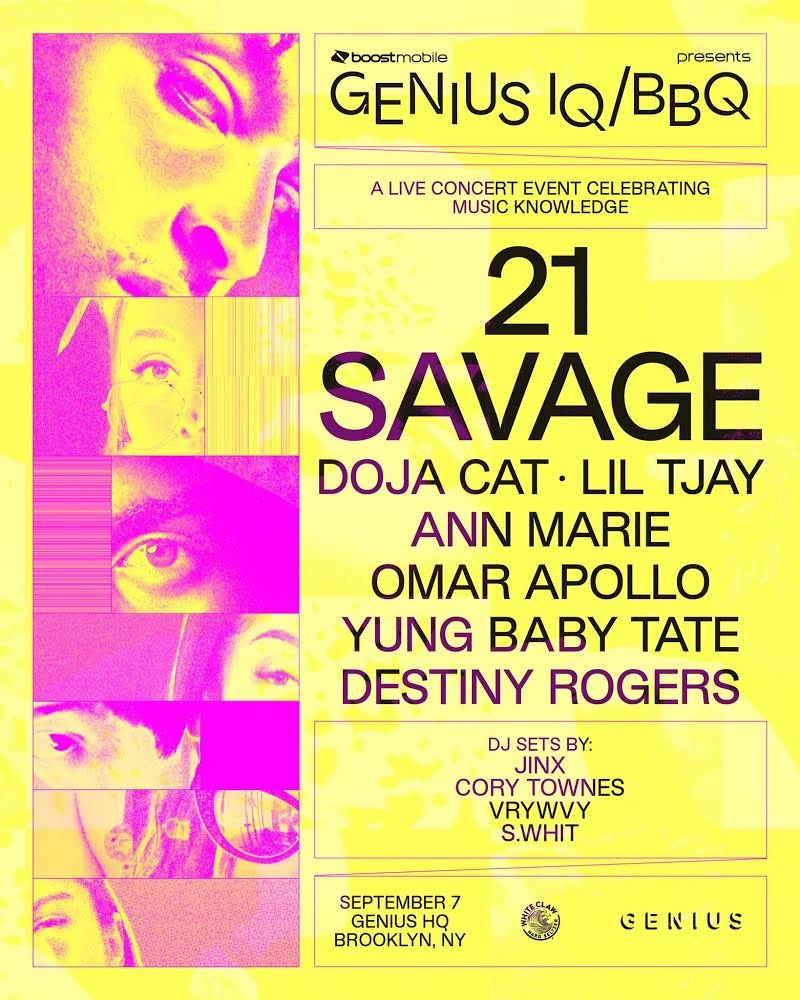 21 Savage And Doja Cat Close Out Summer 2019 At Genius' IQ/BBQ