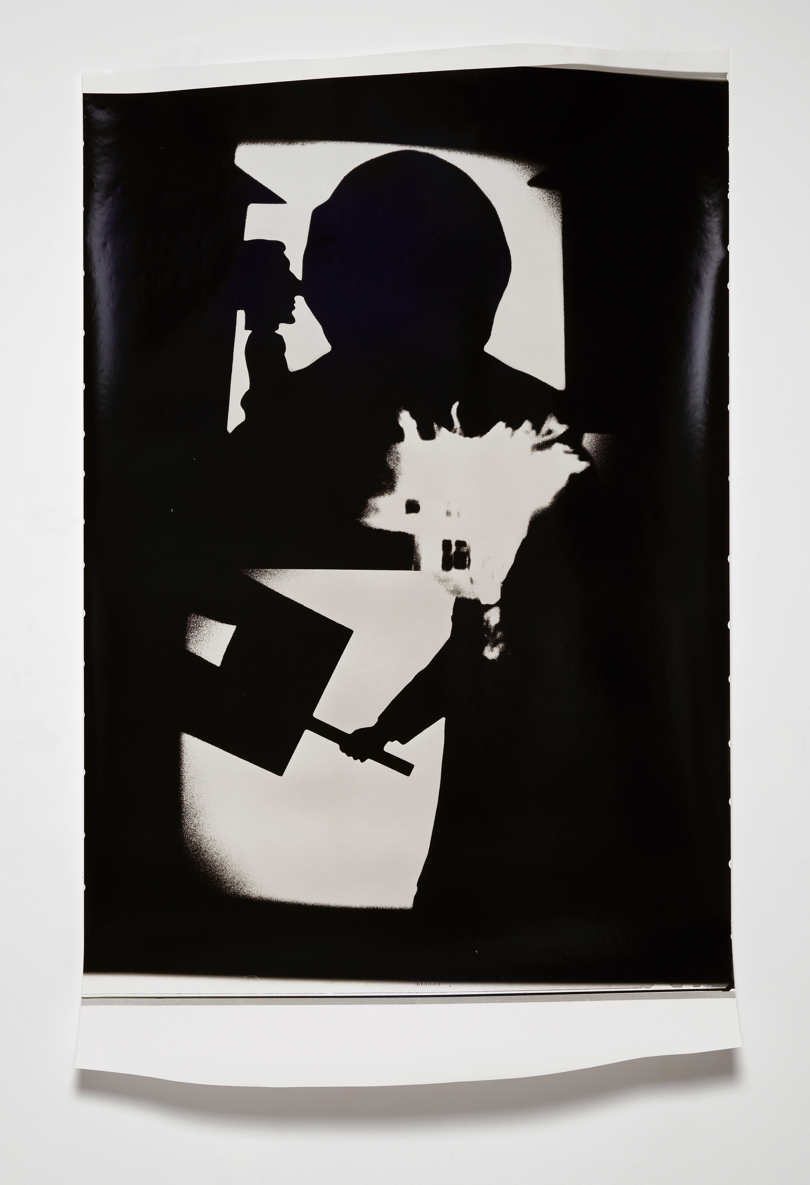 Big Bosses with House on Fire, 2020. Unique silver gelatin print,  157.5 &times; 107.9 cm (62" &times; 42 1/2")