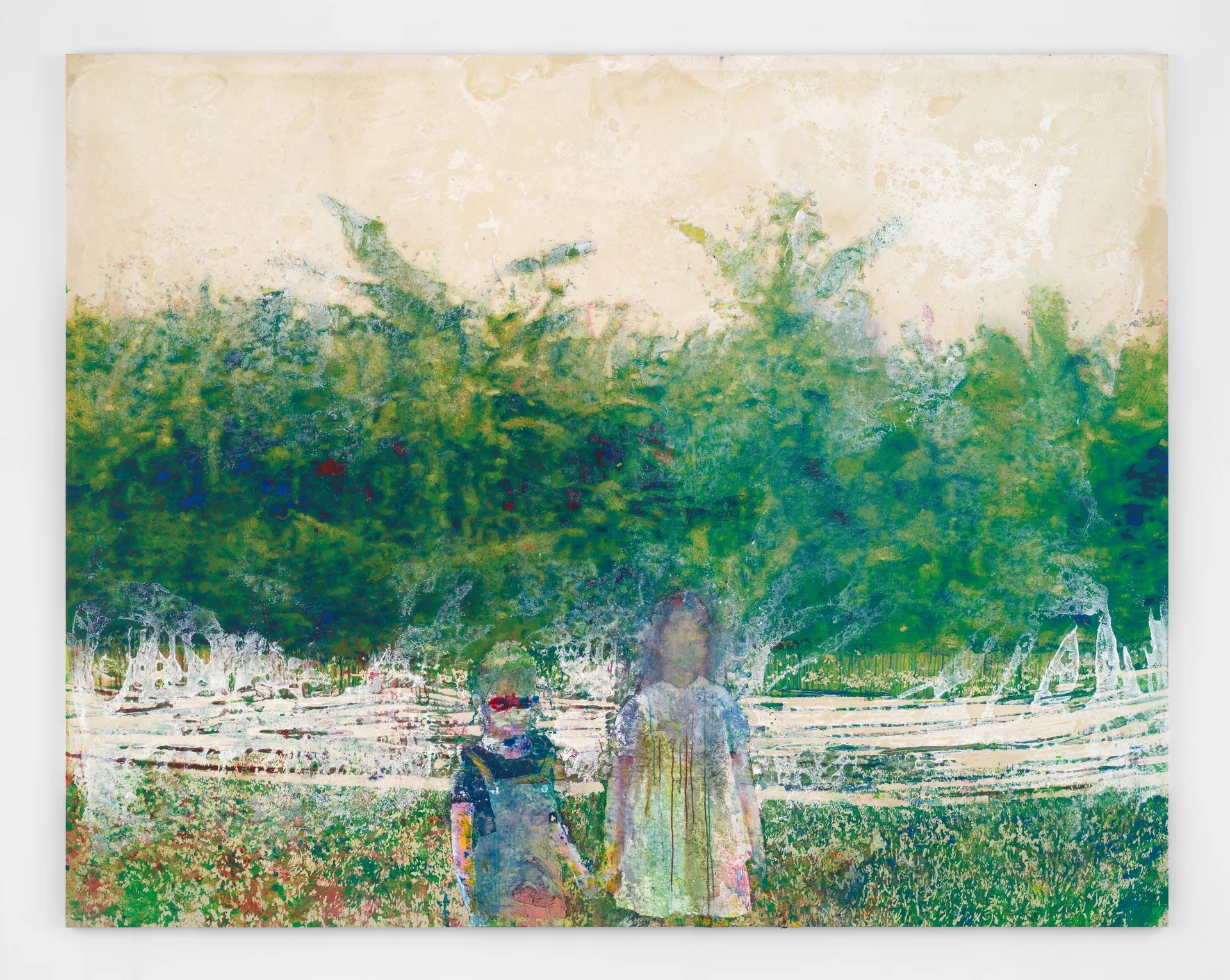 La Visite, Acrylic and Oil on Canvas, 231 x 307cm, 2021