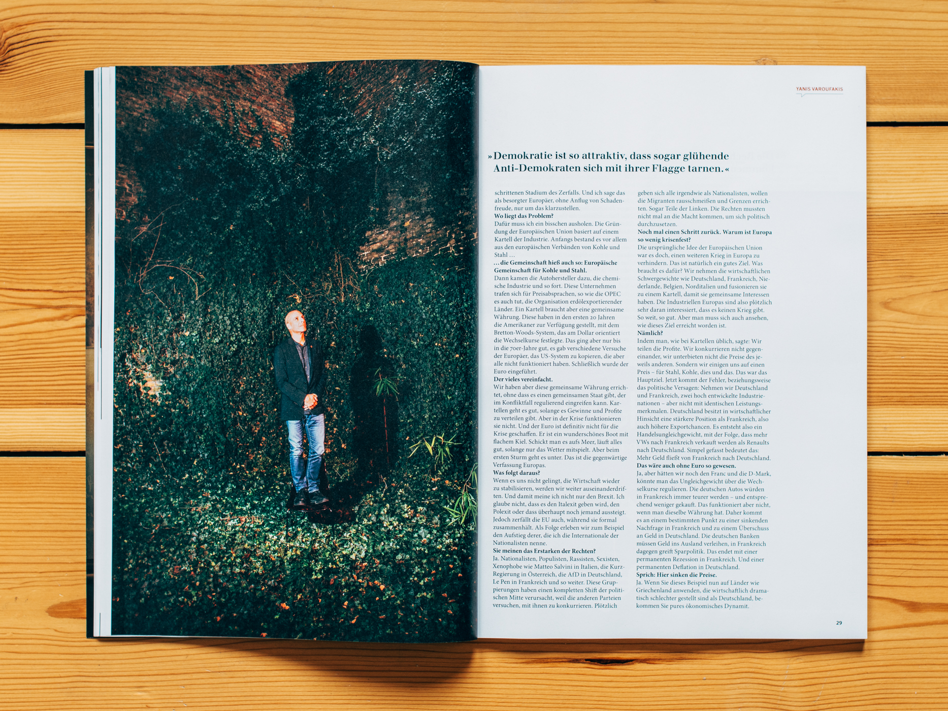 Galore Interviews / Yanis Varoufakis Portrait / May 2019