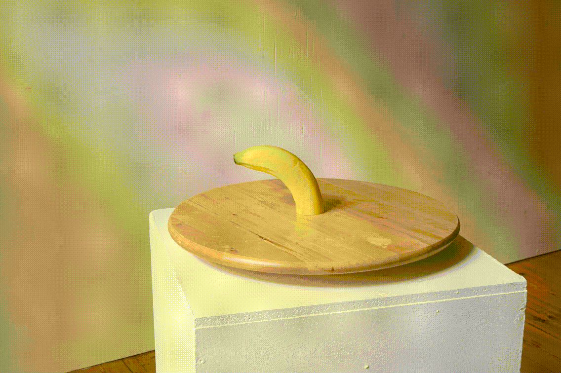 P1050198.JPG (DSC7676), 2017  Jesmonite, acrylic paint, Lazy Susan, solid birch wood  39 x 16 cm