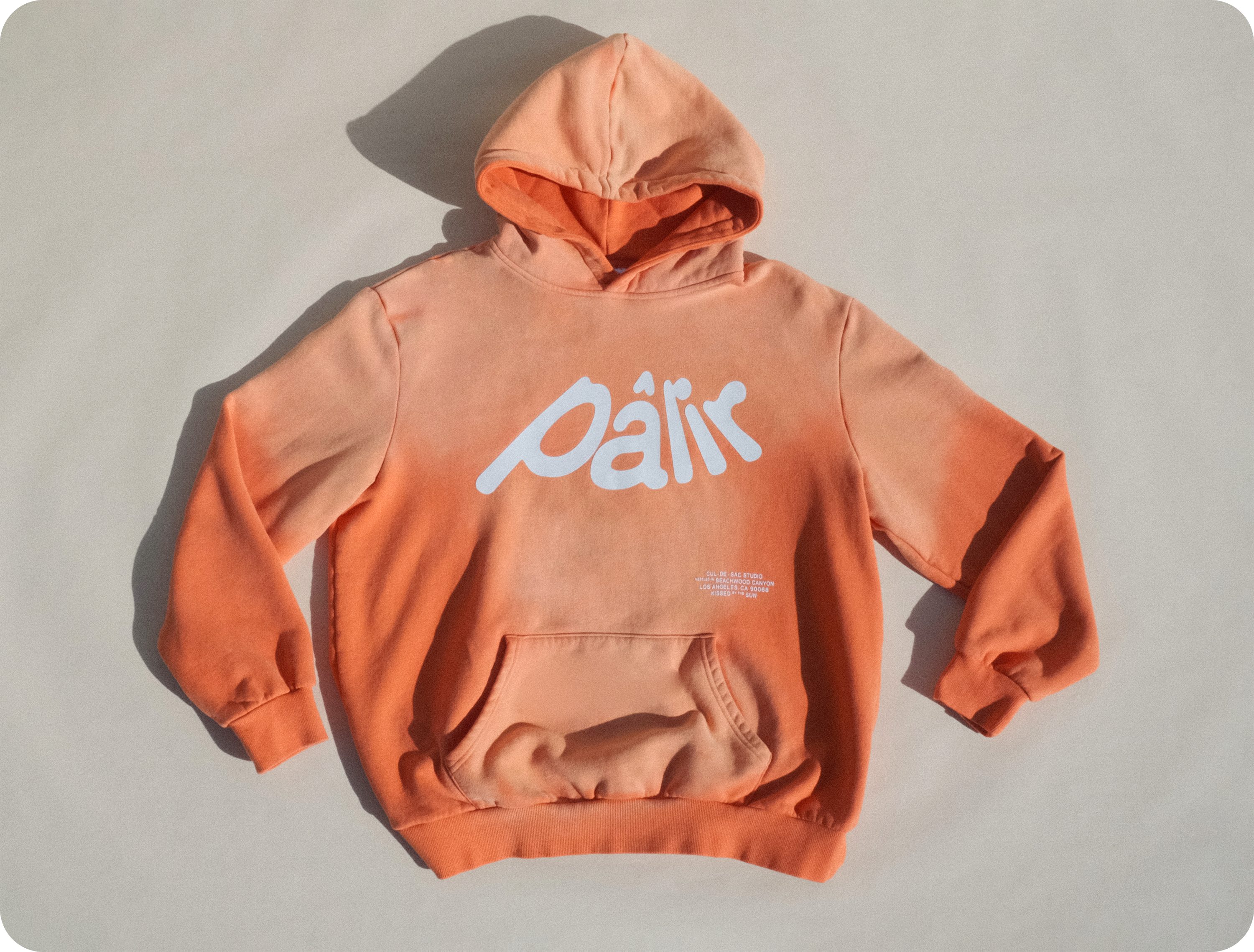 Faded orange online hoodie