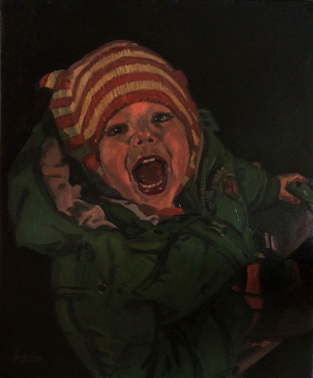 childhood - diptyque - huile sur toile - 56 x 46 cm, 2012