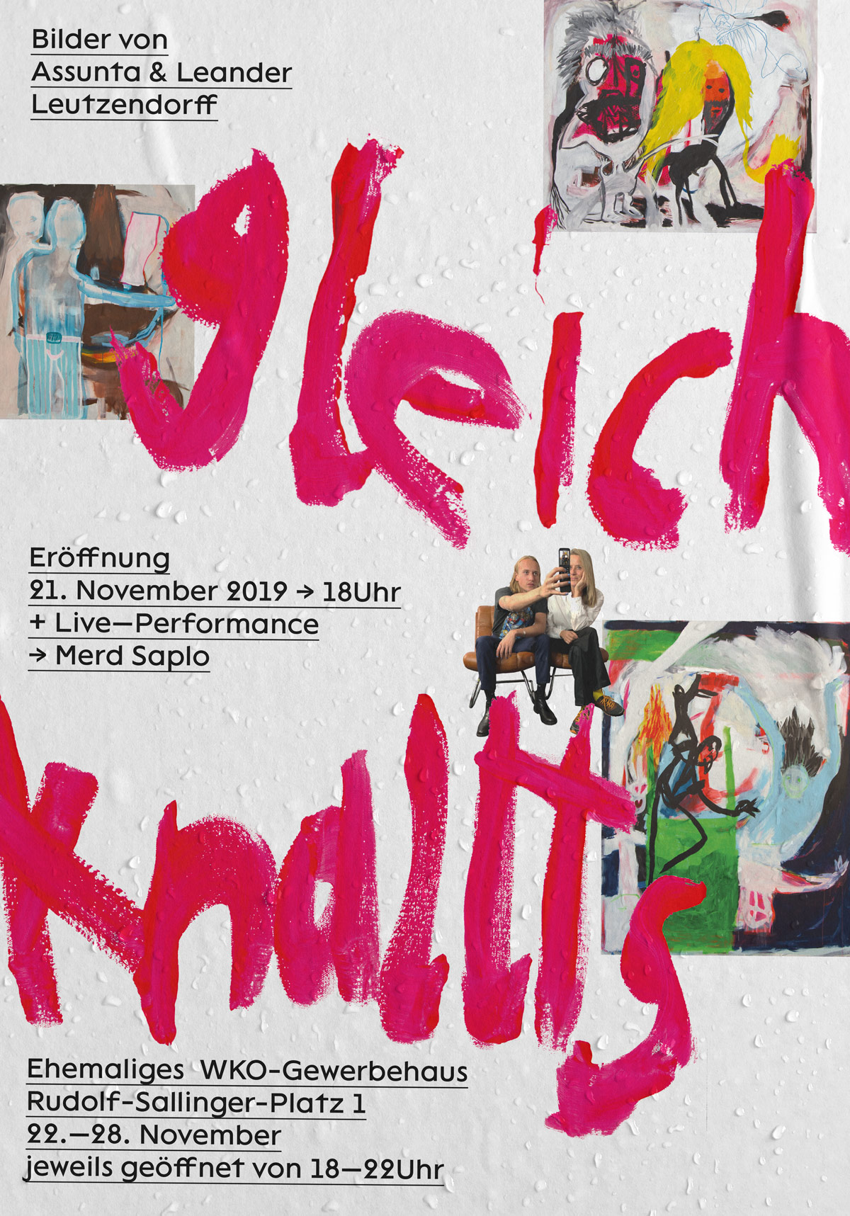 Gleich Knallt's / Ausstellungsplakat