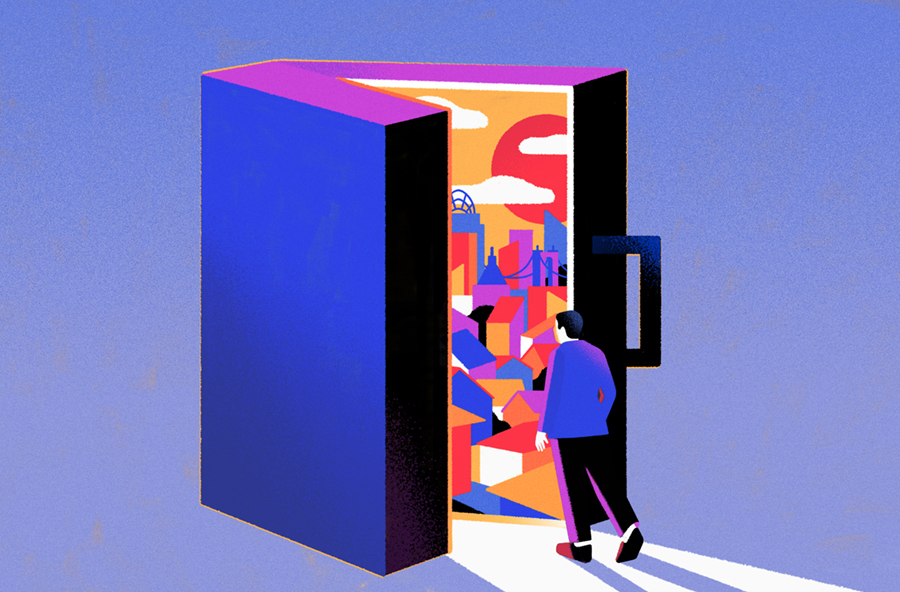 investing Illustration María Hergueta