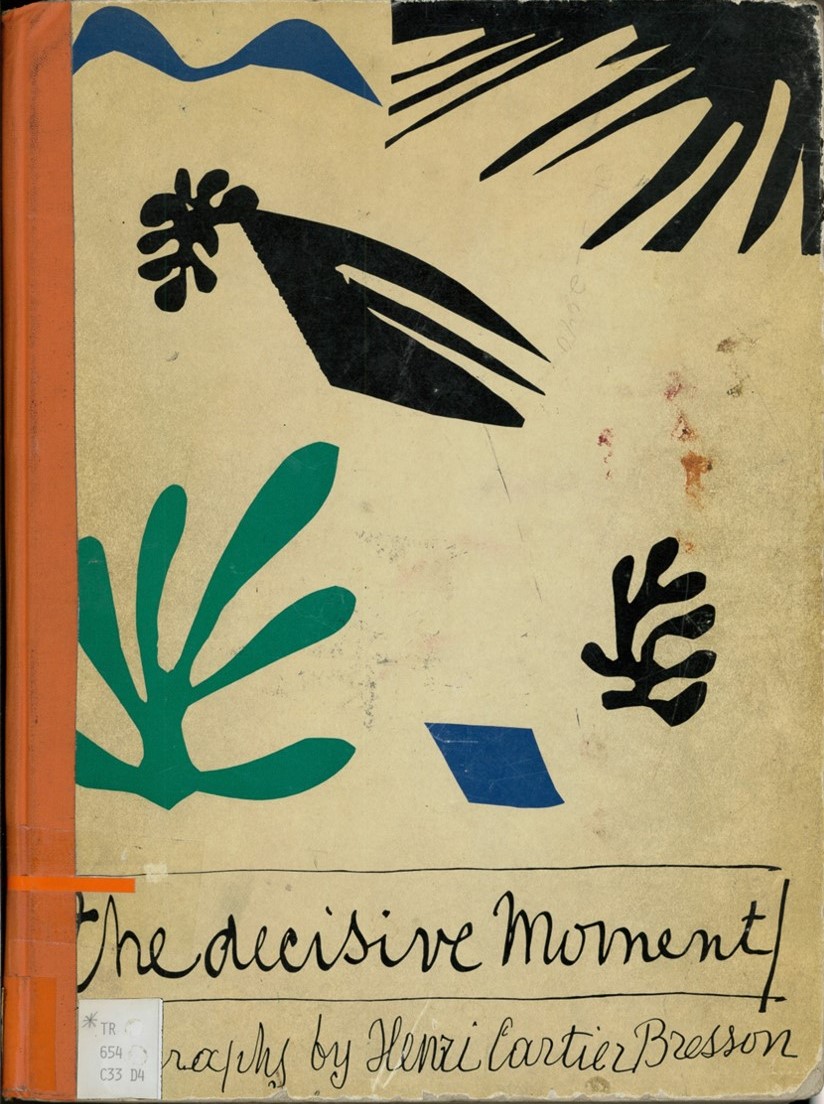 The SFAI library’s copy of Henri Cartier-Bresson’s The Decisive Moment (1958).