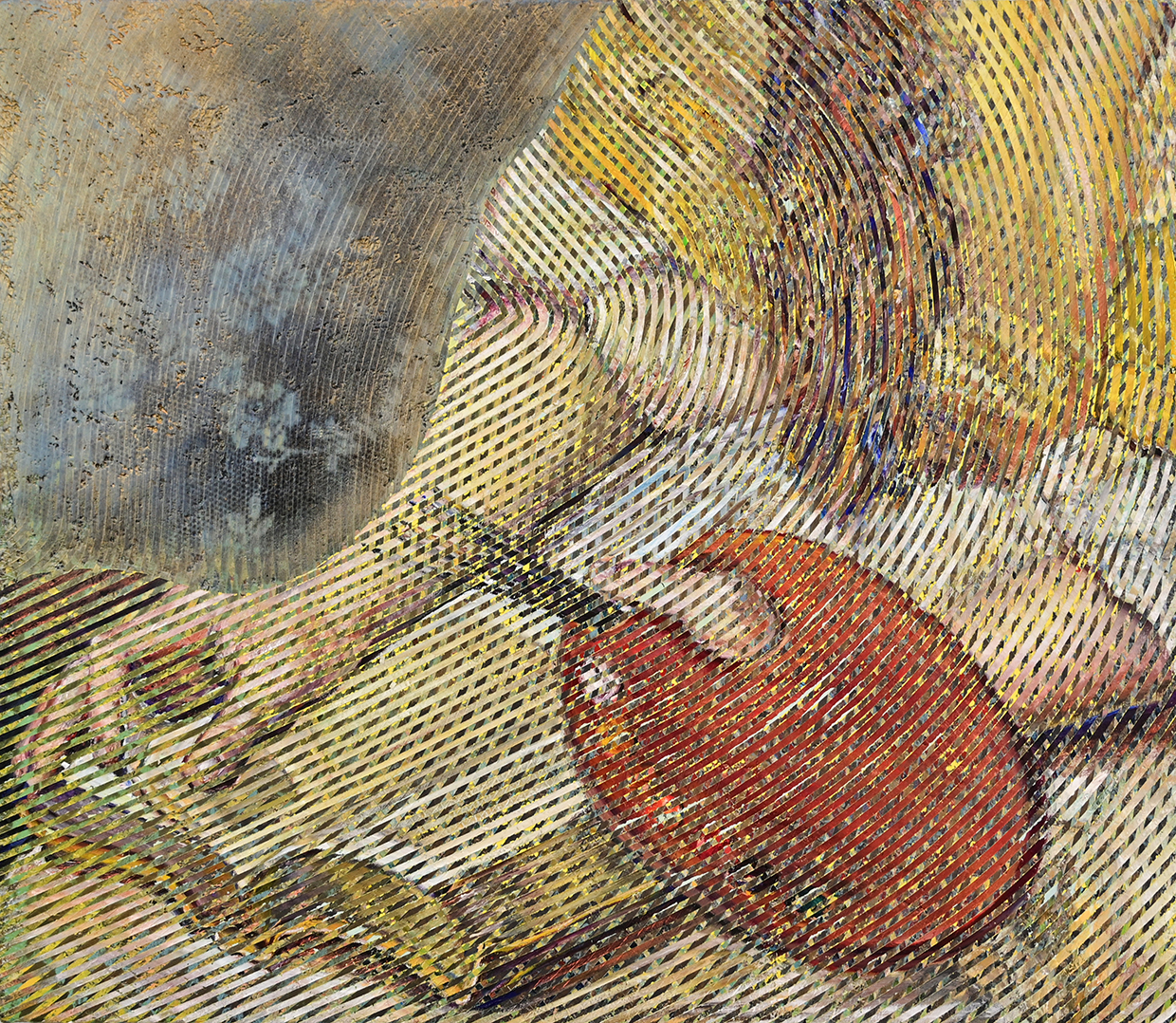 Kim Benson, Painter, 2022, oil on panel, 20 ½” x 23 ½”