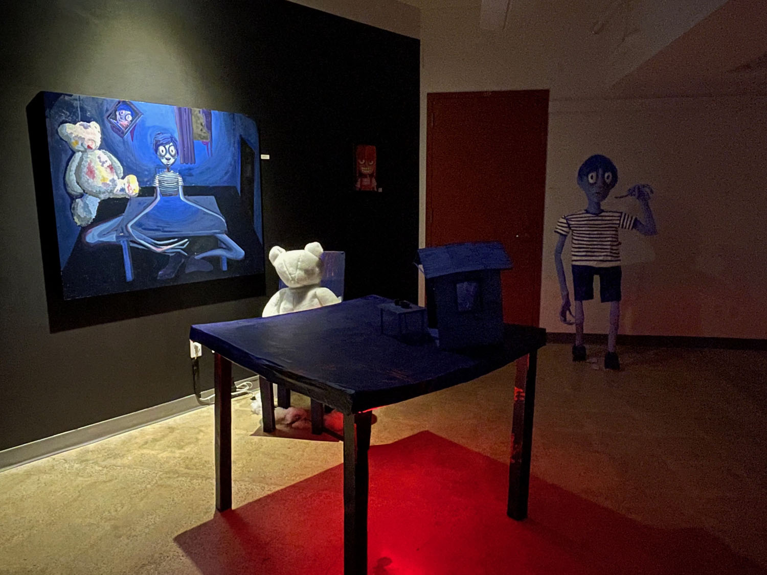 When Red Meets Blue (Thesis Installation)2022; Mixed Media