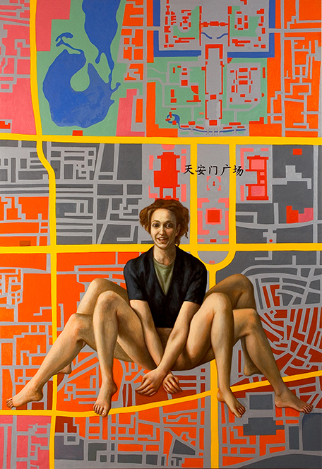  MACHINE SPIDER   2005 olio su tela cm 290x200