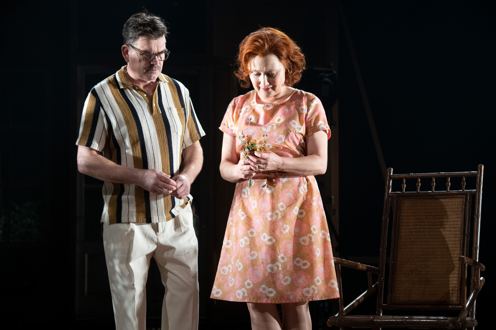 Måsen, Magnus Roosman, Kristina Törnqvist, The Seagull, Kungliga Dramatiska Teatern, Dramaten Stockholm, Photograph by Sören Vilks