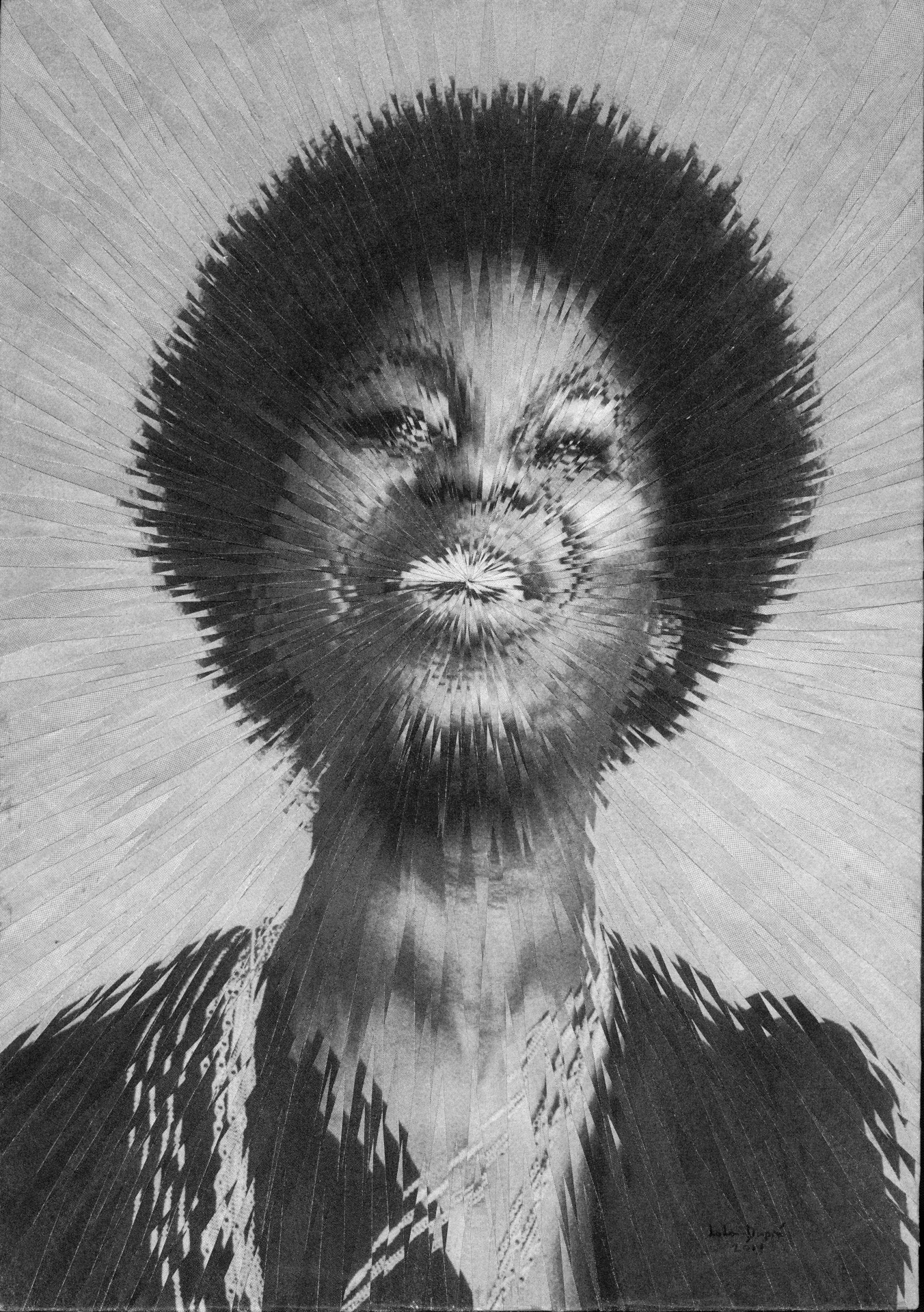 Exploding Nina Simone, 2011, 8.2 x 11.6 inches
