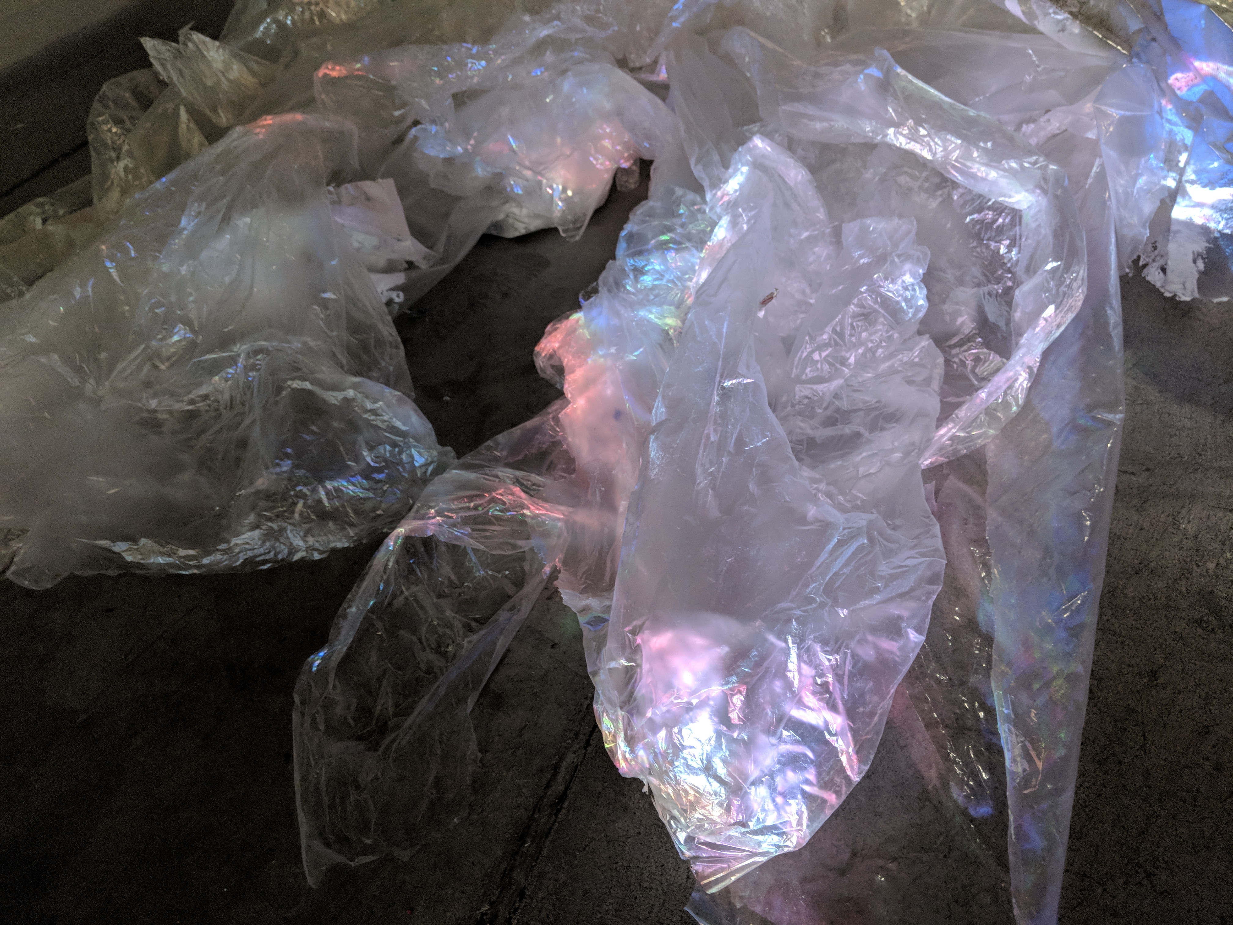 Sheet Plastic, Deer, 2019Plastic Scupture installation